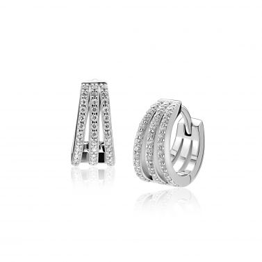 ZINZI zlv. klapcreolen multilook 3 banen zirc.13mm