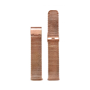 ZINZI Stainless Steel Mesh Strap Rose Gold Colored 18mm RETBAND2