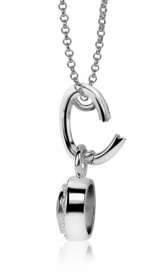 ZINZI Sterling Silver Pendant White Zirconias to wear Earrings Pendants on a Necklace ZIH2CH