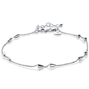 ZINZI Sterling Silver Fantasy Anklet 23+4cm ZIE1910