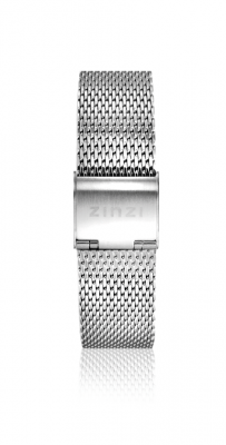 ZINZI Stainless Steel Mesh Watch Strap Silver Colored 14mm LADYBAND1