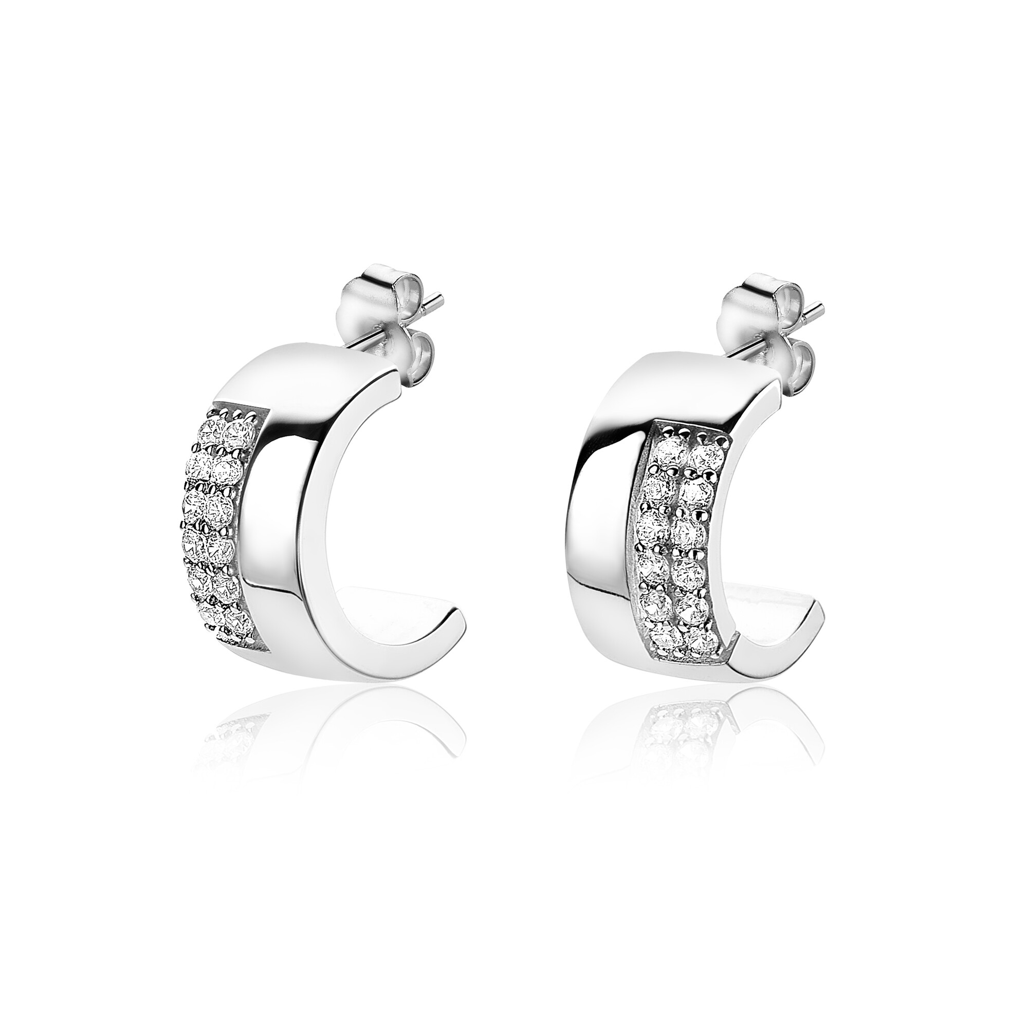 ZINZI Sterling Silver Earrings by Dutch Designer Mart Visser MVO17