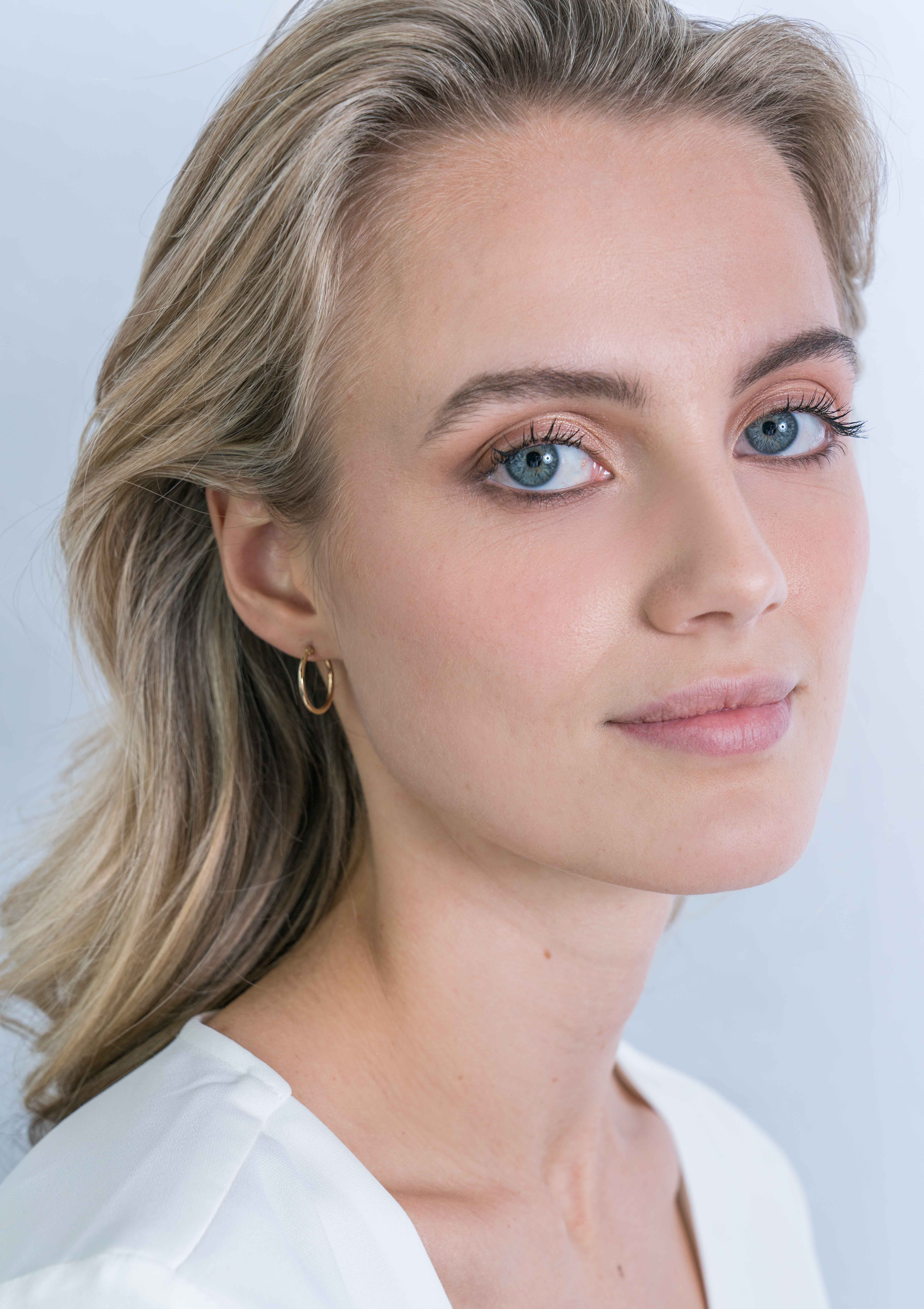 ZINZI 14K Gold Hoop Earrings Round Tube 17,5 x 1,5mm ZGO128