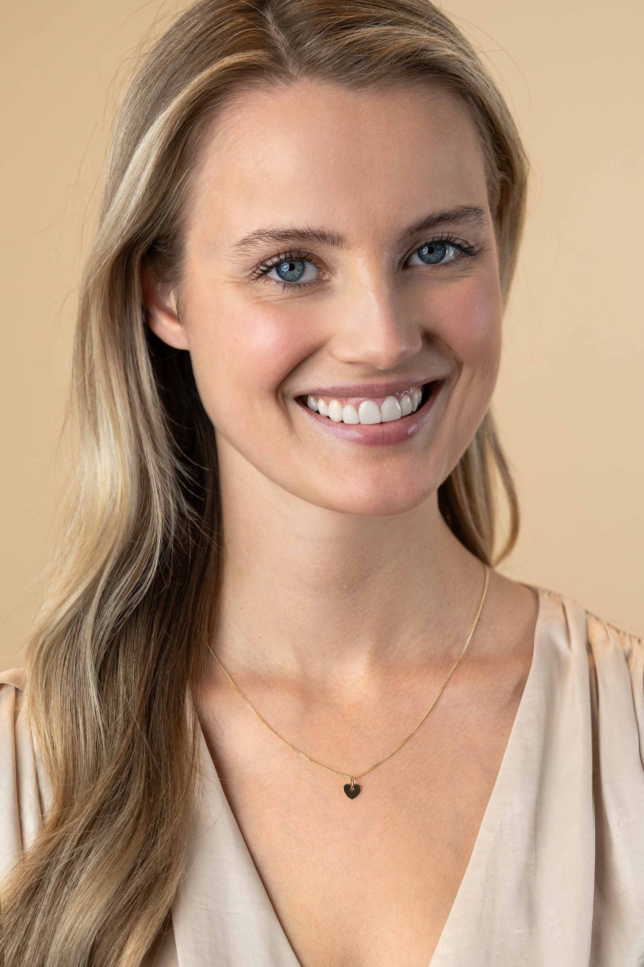 8mm ZINZI 14K Gold Pendant Trendy Shiny Heart ZGH396-8 (excl. necklace)