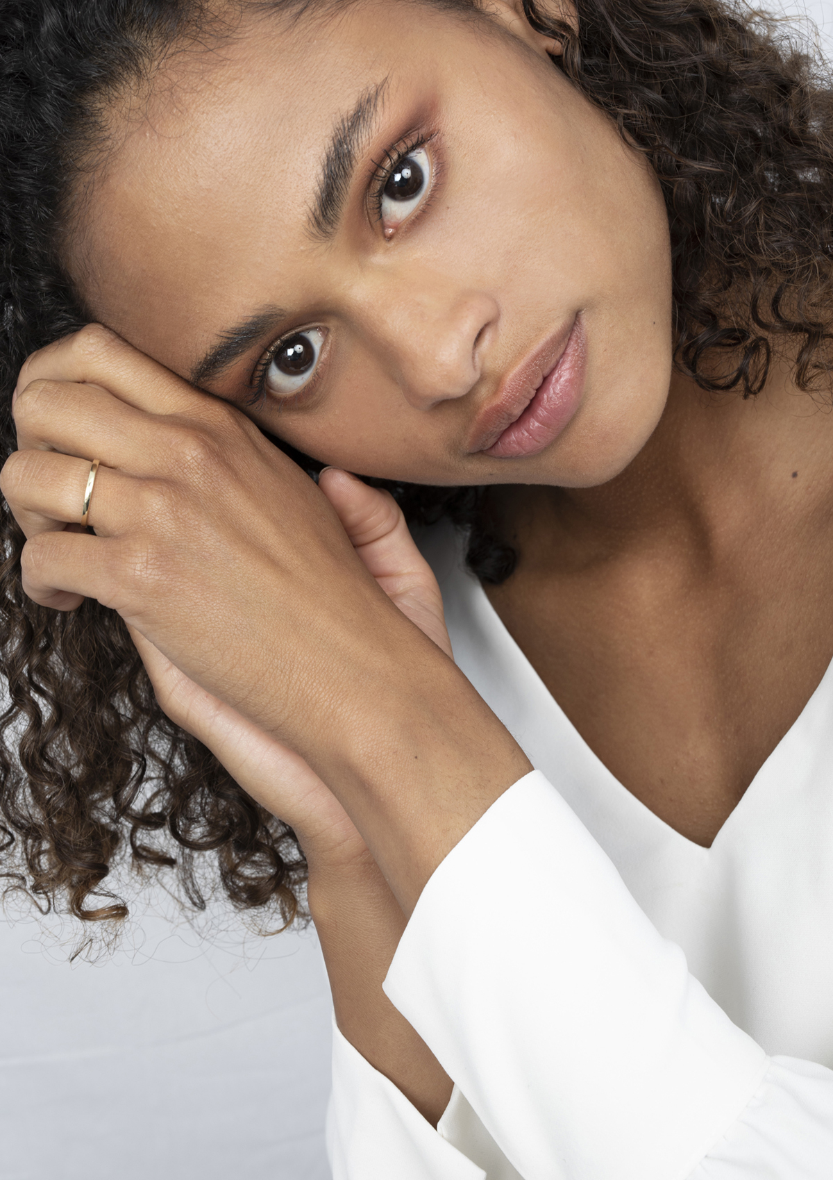 ZINZI 14K Gold Stackable Ring Shiny ZGR146