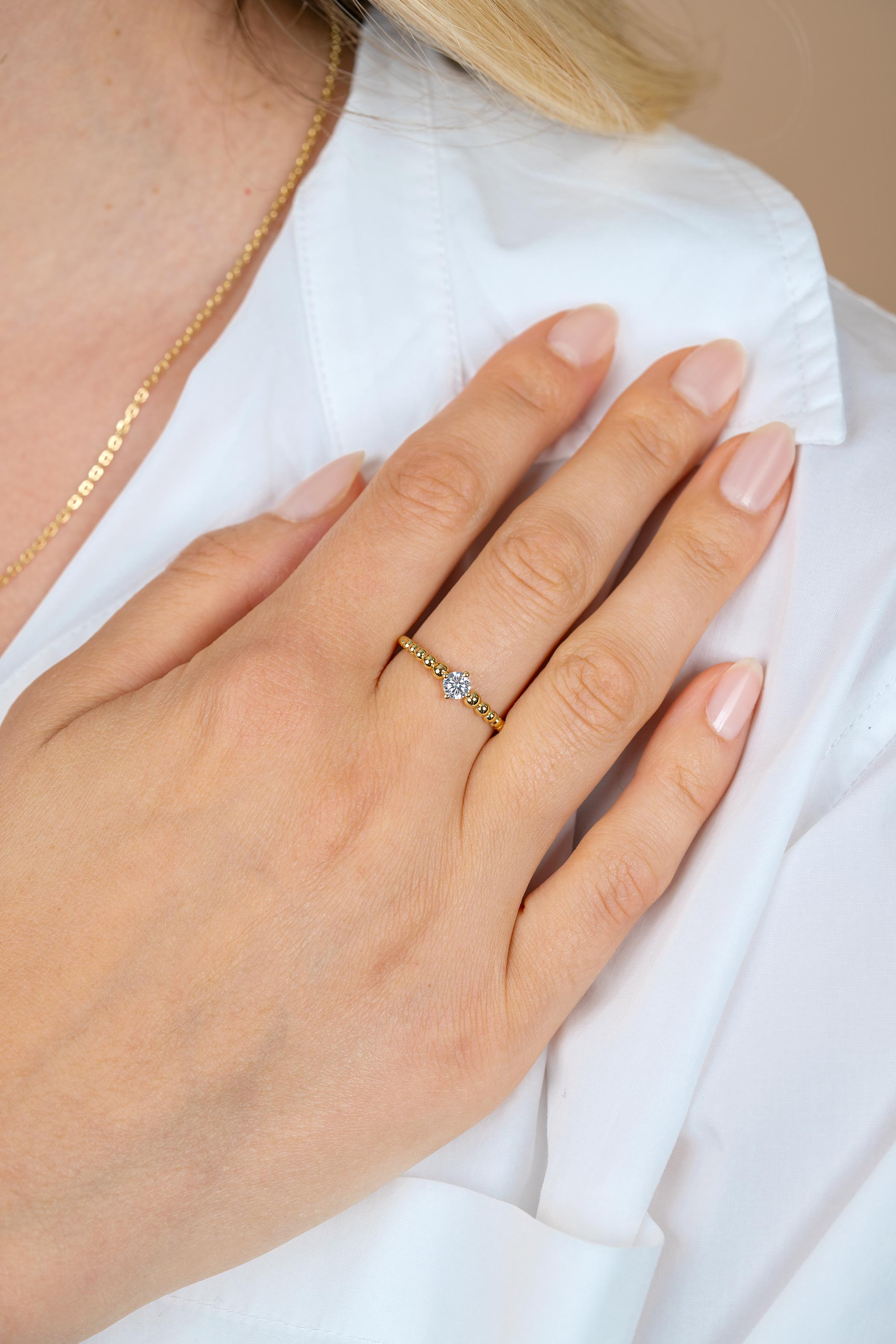 ZINZI zlv. ring gg.verg.bolletjes en zirconia mt.62