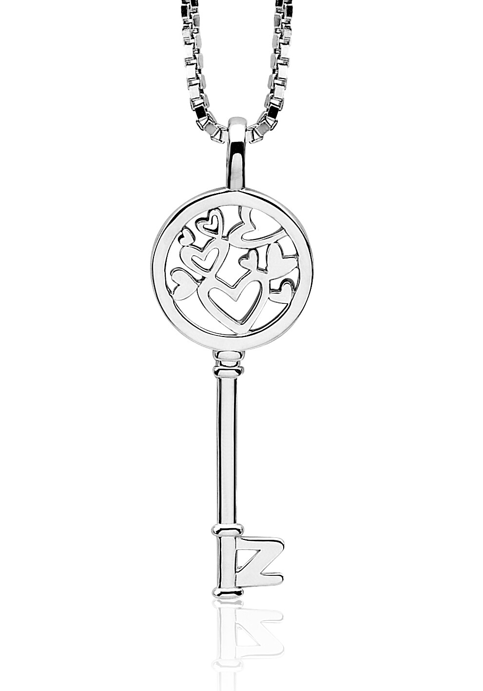 ZINZI Sterling Silver Pendant Key ZIH636