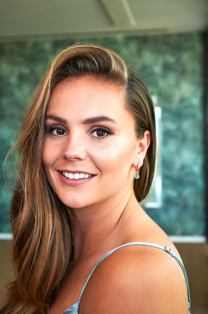 DECEMBER Earrings Pendants Gold Plated with Birthstone Blue Topaz Zirconia (excl. hoop earrings)