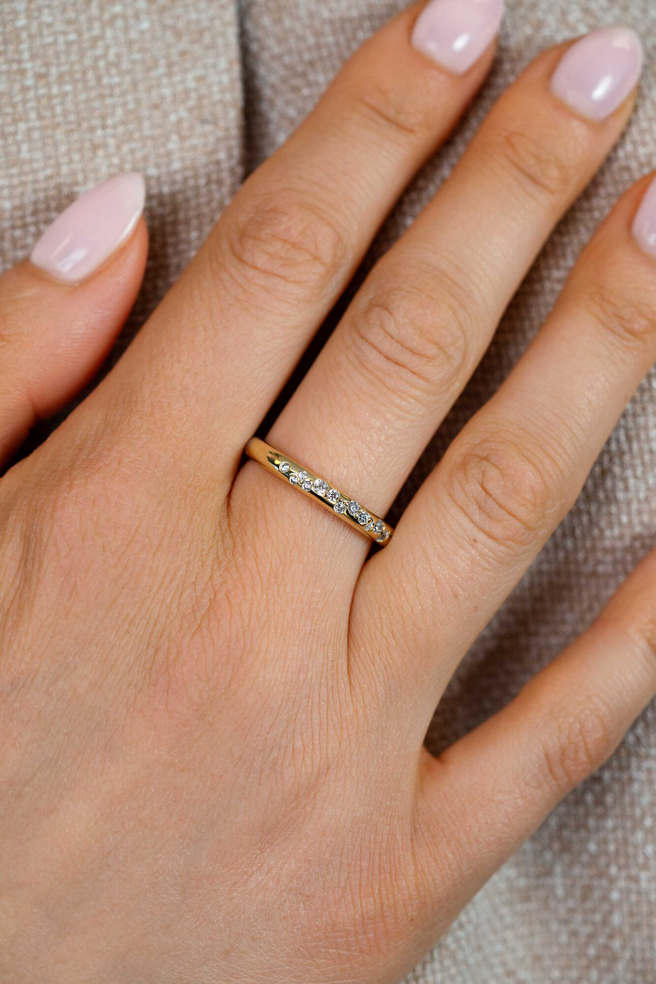 ZINZI zlv. ring gg.verg. met zirconia's pave mt.62