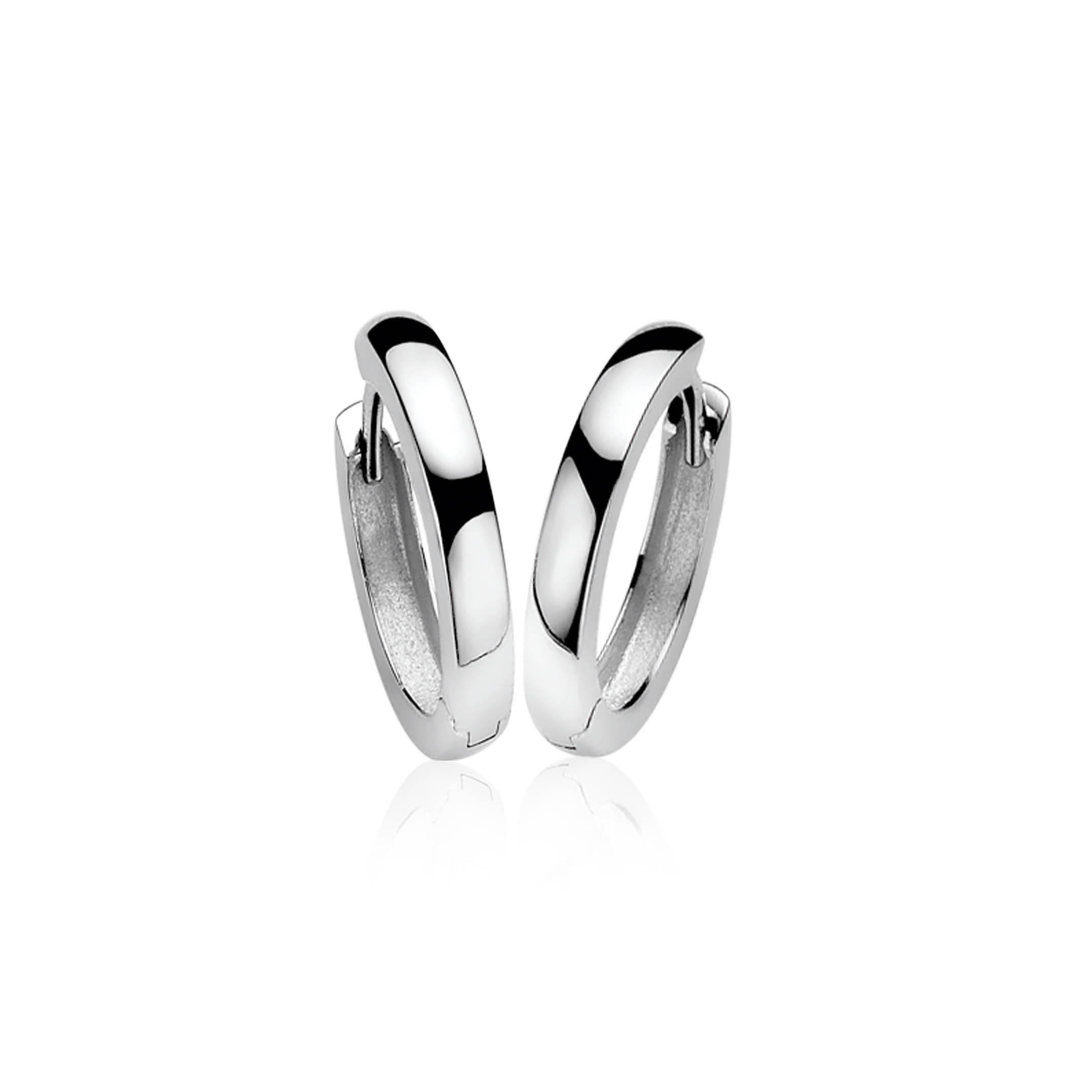 20mm ZINZI Sterling Silver Hoop Earrings width 3mm ZIO190