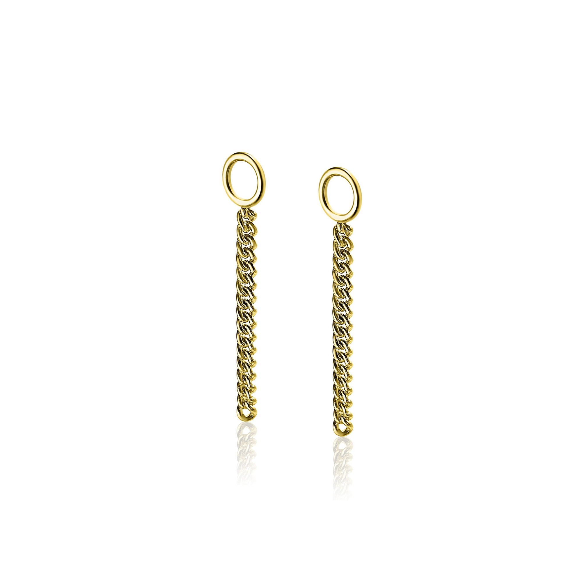 ZINZI Gold Plated Sterling Silver Earrings Pendants ZICH1694G (excl. hoop earrings)