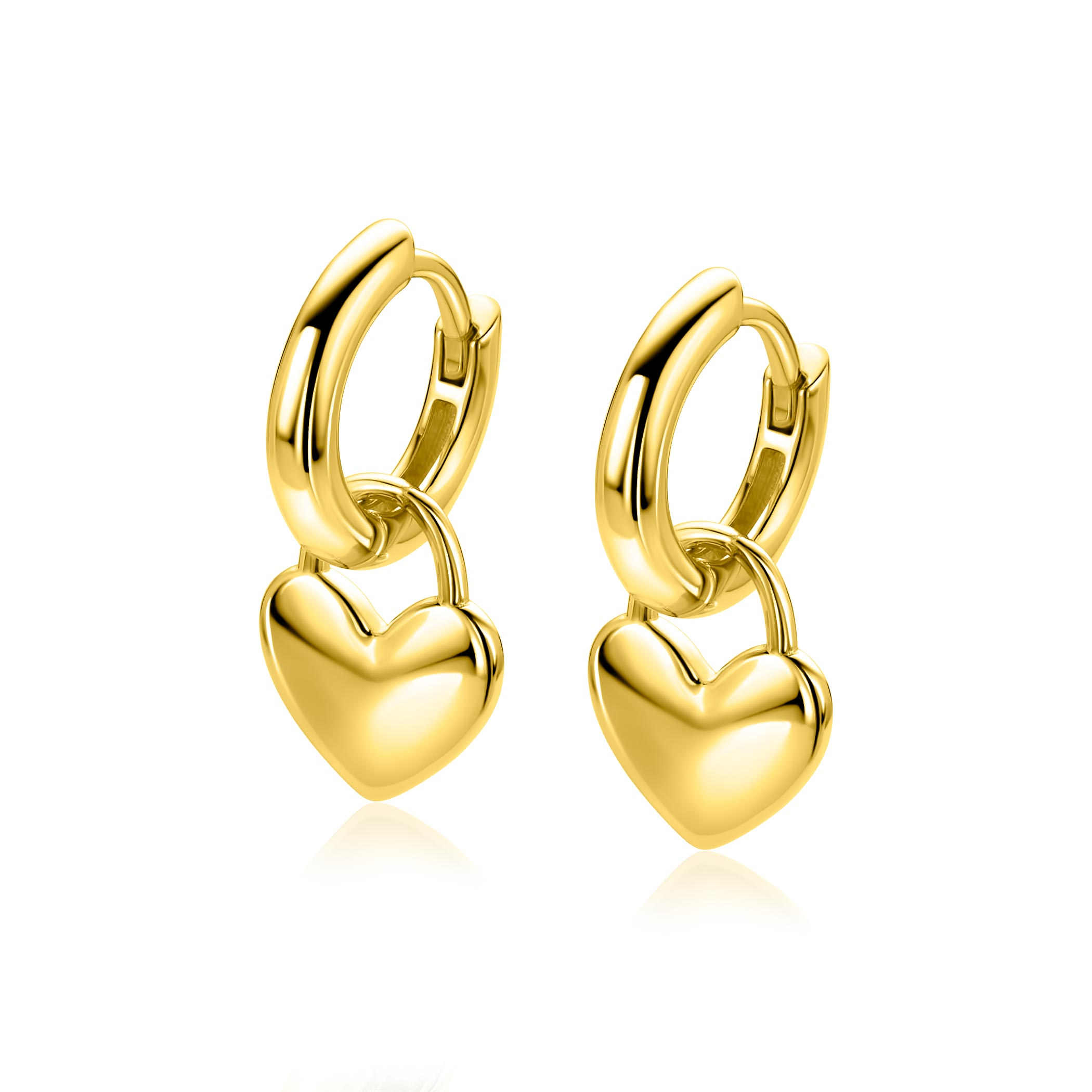 ZINZI zlv. gg.verg. oorbedels hart