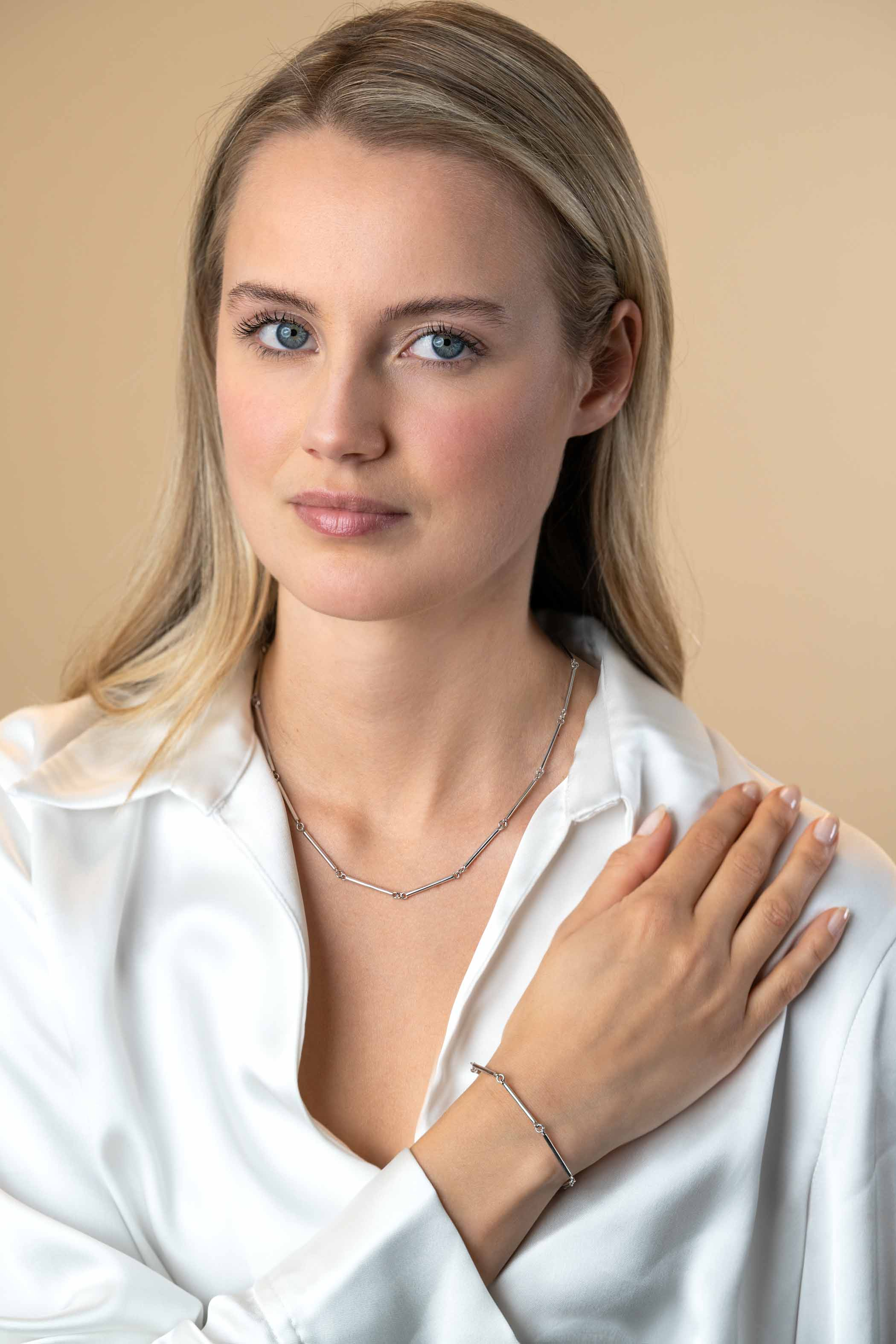 ZINZI zlv. armband staafjes