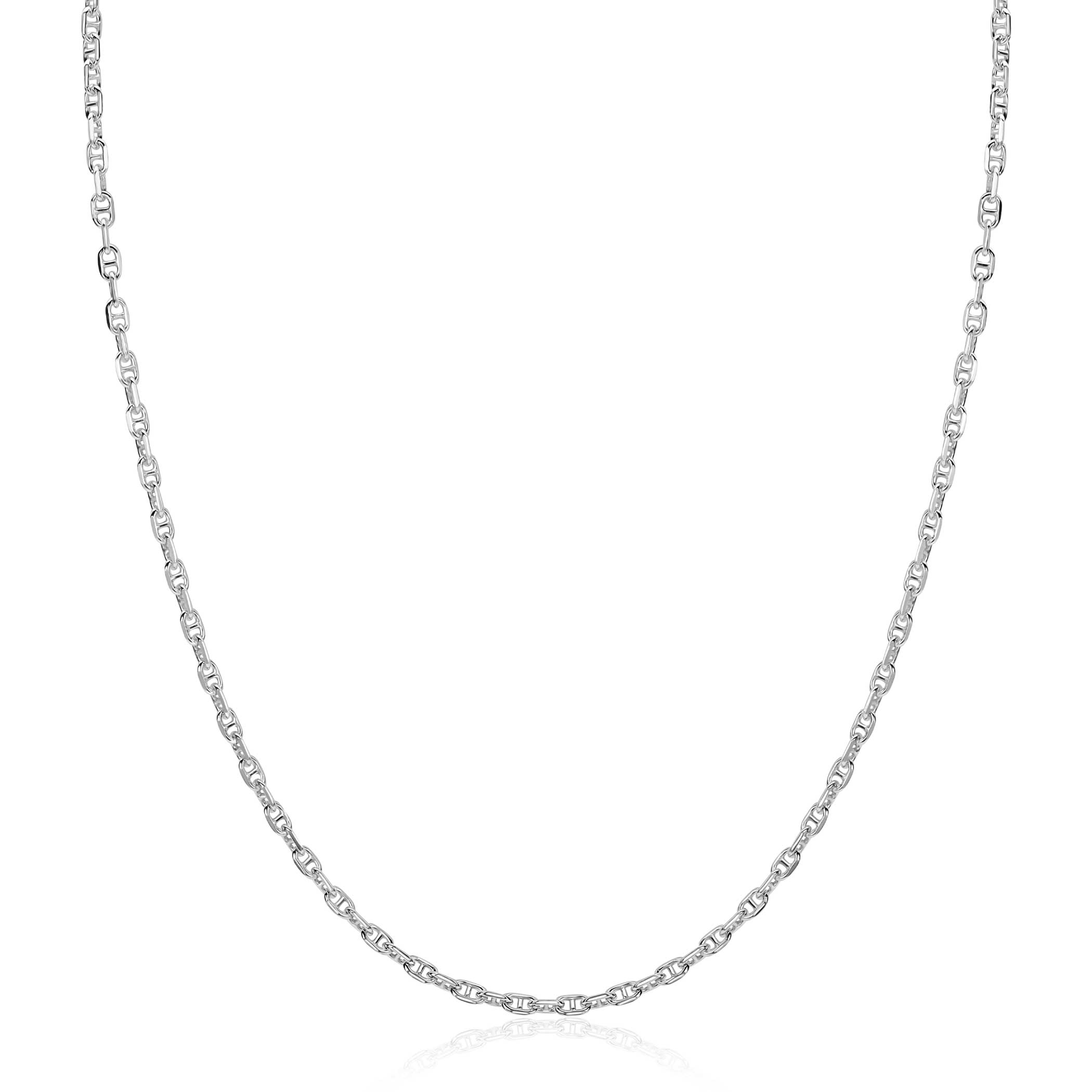 ZINZI zlv. collier massieve marine schakels