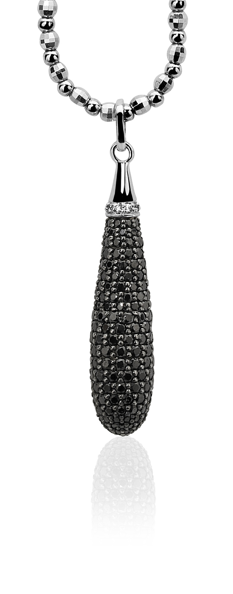 ZINZI Sterling Silver Drop Pendant Black ZIH935Z