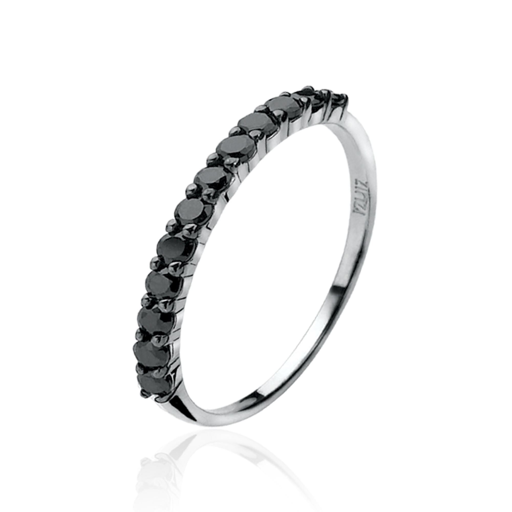 ZINZI Sterling Silver Ring Black ZIR827Z