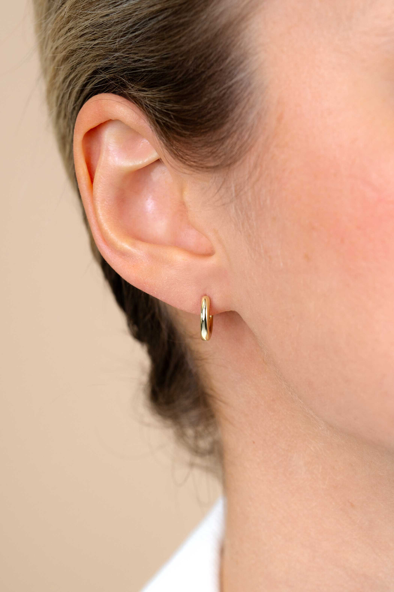 12mm ZINZI Gold Plated Sterling Silver Hoop Earrings width 2mm ZIO194G
