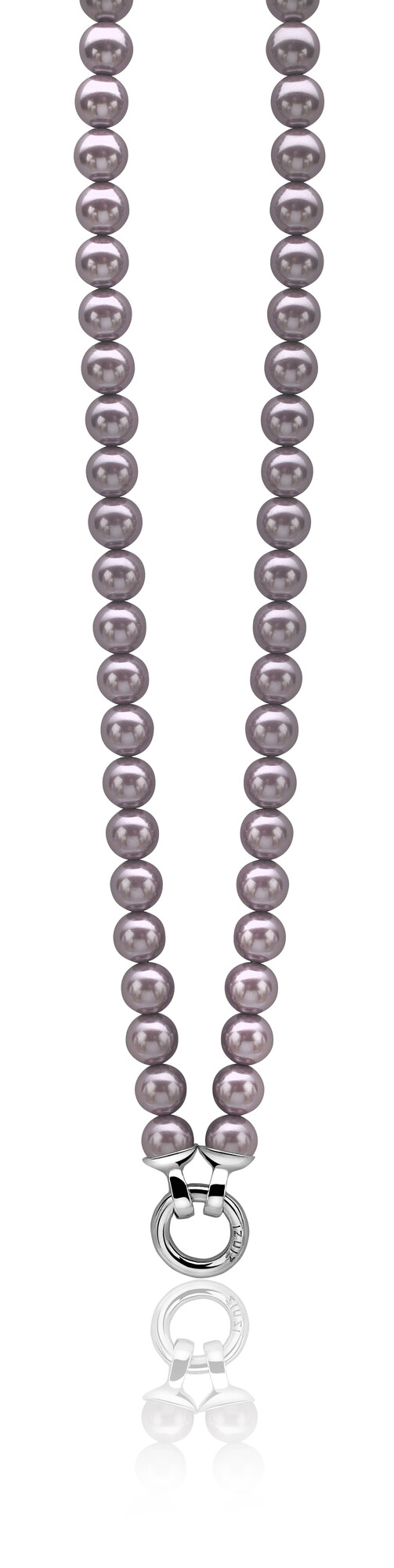 ZINZI Necklace with Light Purple Pearls 43cm ZIC401P-S