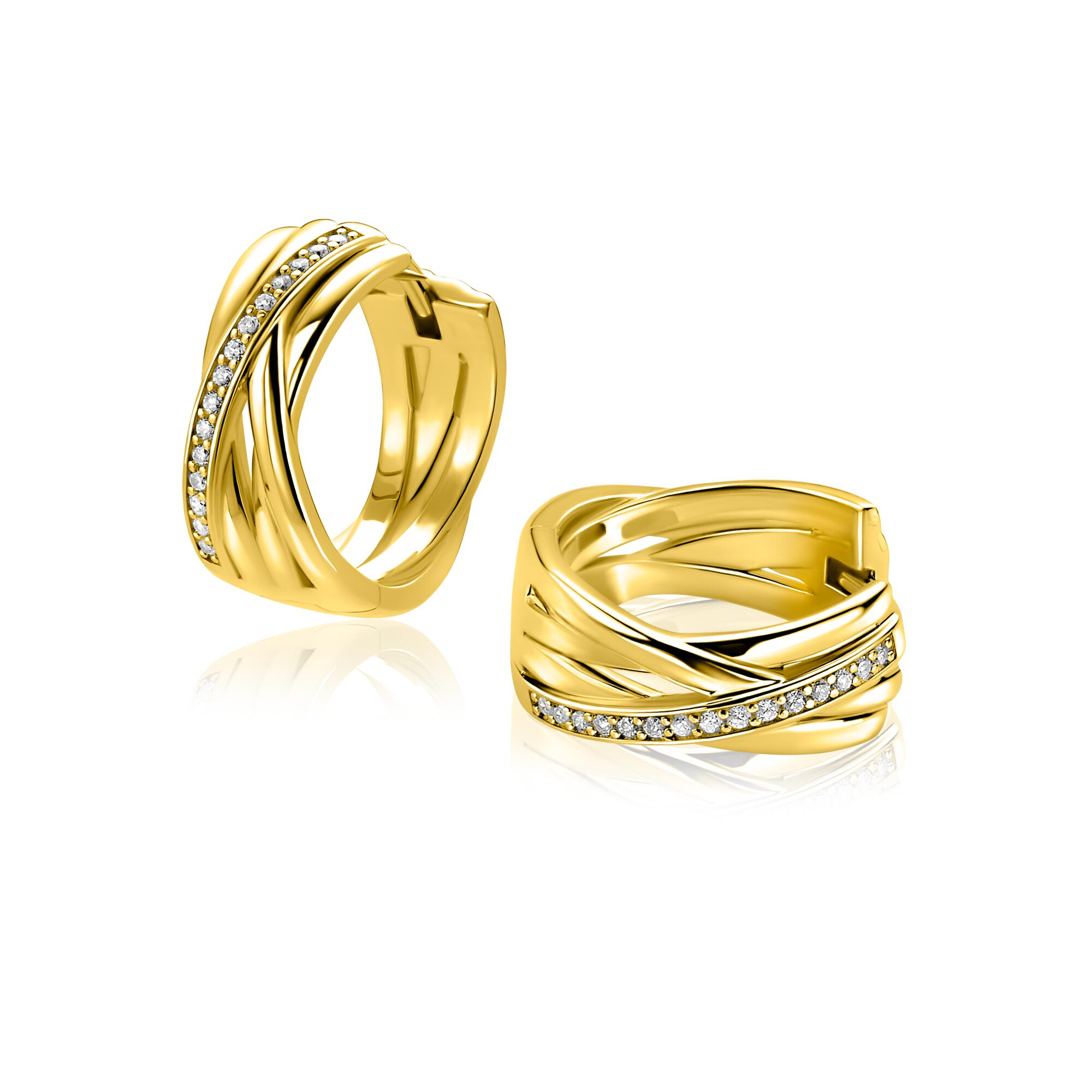 ZINZI zlv. klapcreolen gg.verg.cross-over met zirc.