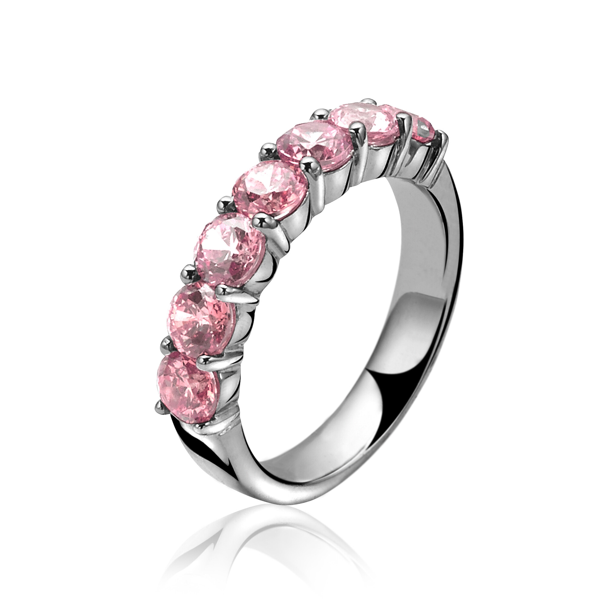 ZINZI Sterling Silver Ring Pink ZIR1000R
