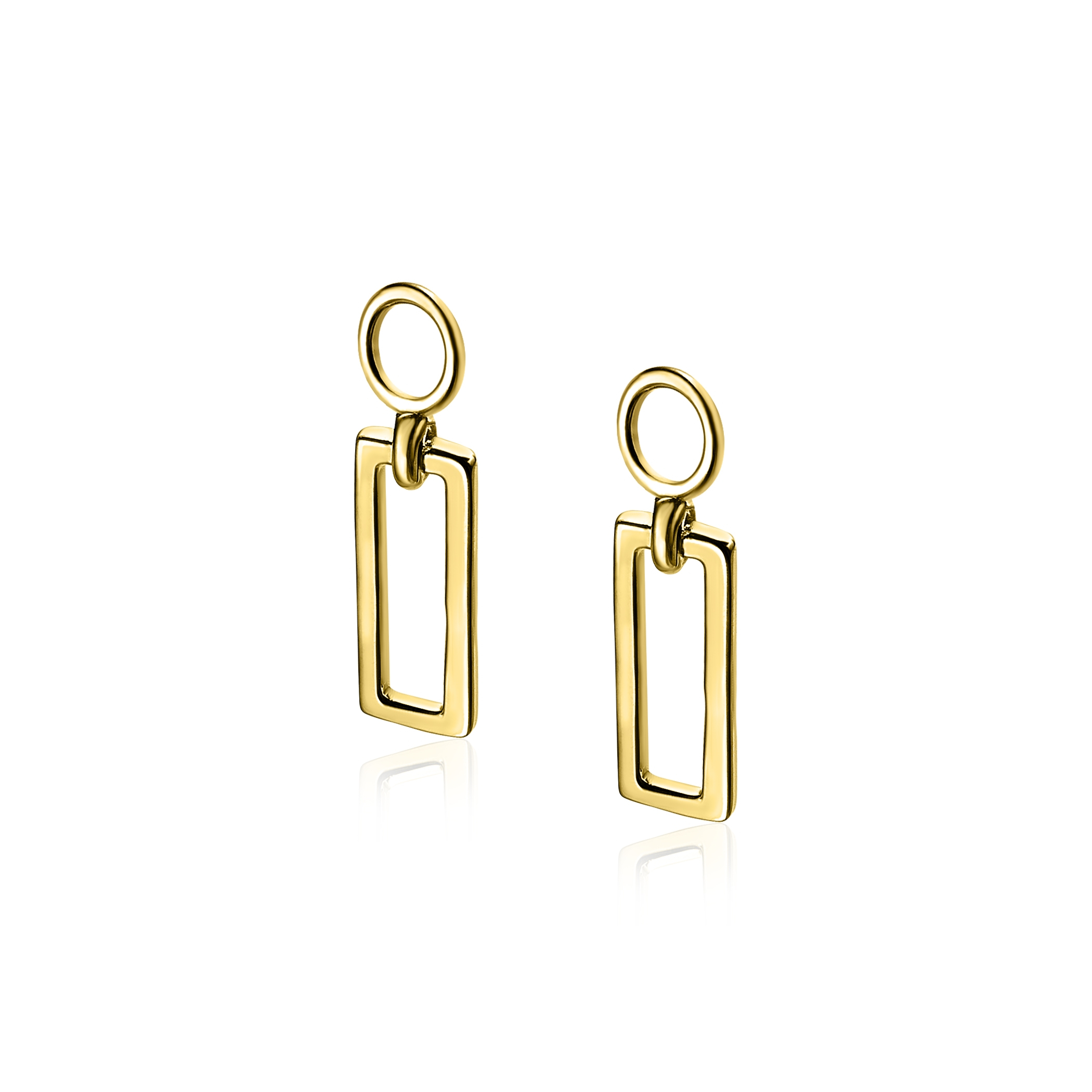 ZINZI Gold Plated Sterling Silver Earrings Pendants ZICH1692G (excl. hoop earrings)