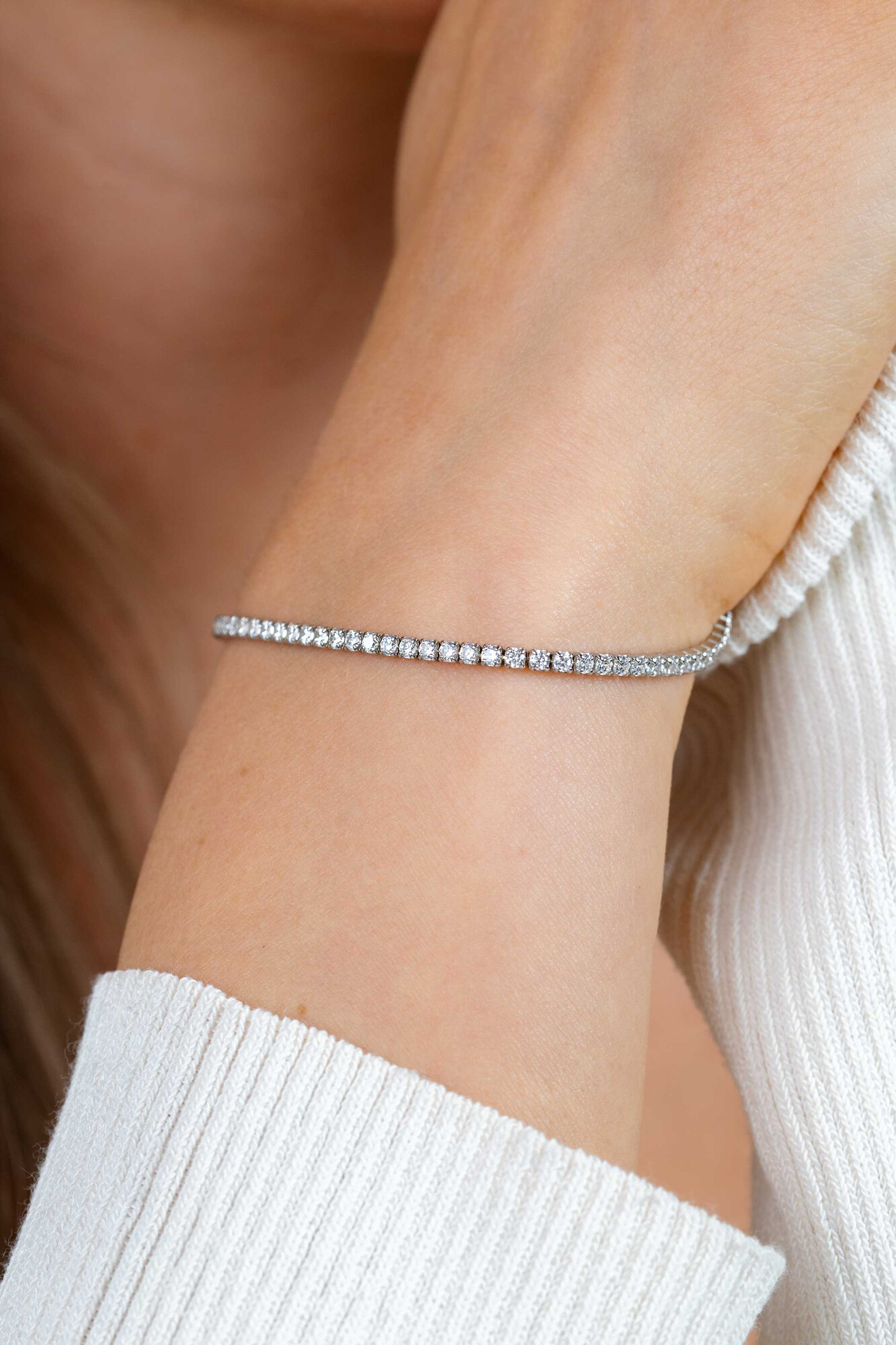 ZINZI zlv. tennisarmband zirconia's 2.1mm