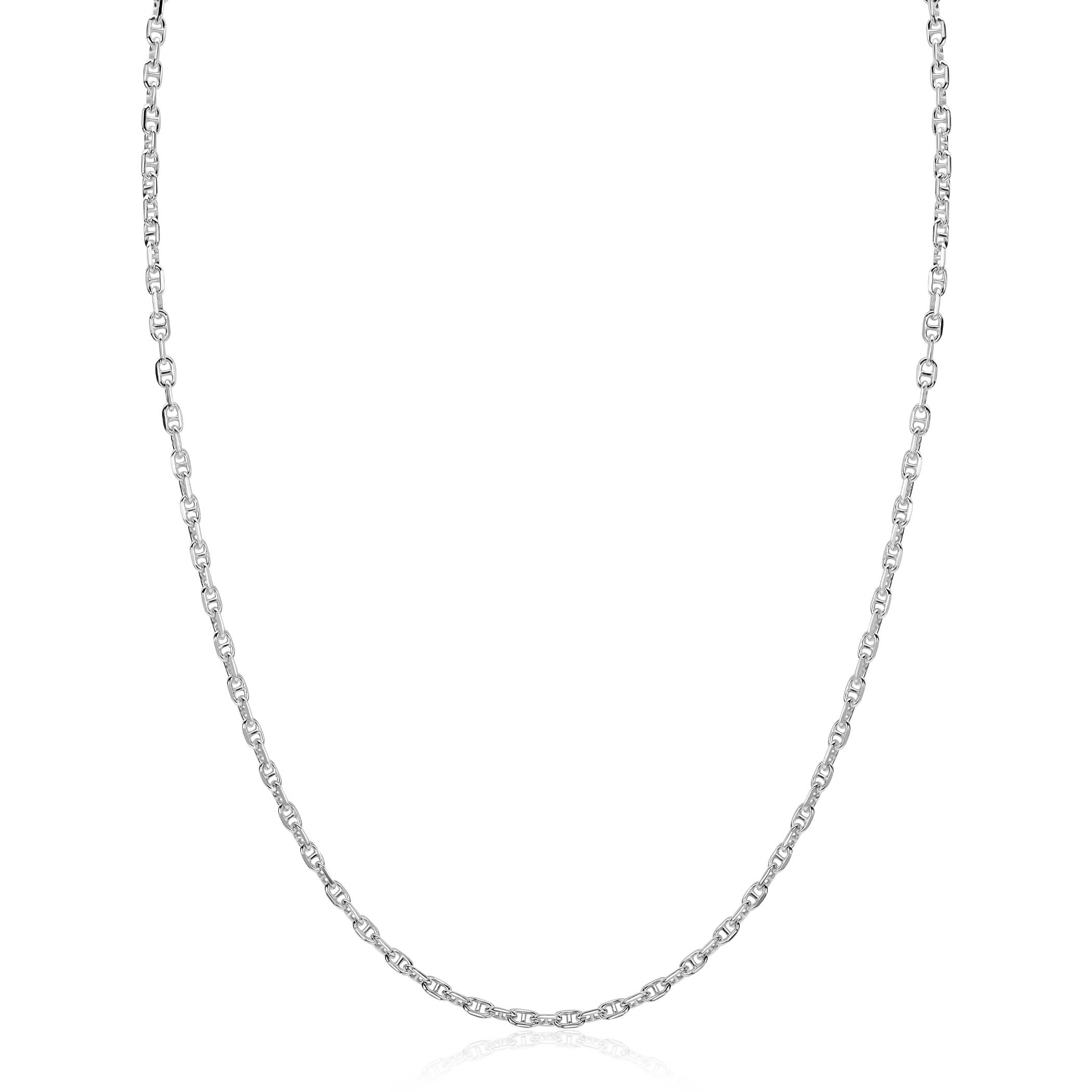 ZINZI zlv. collier massieve marine schakels