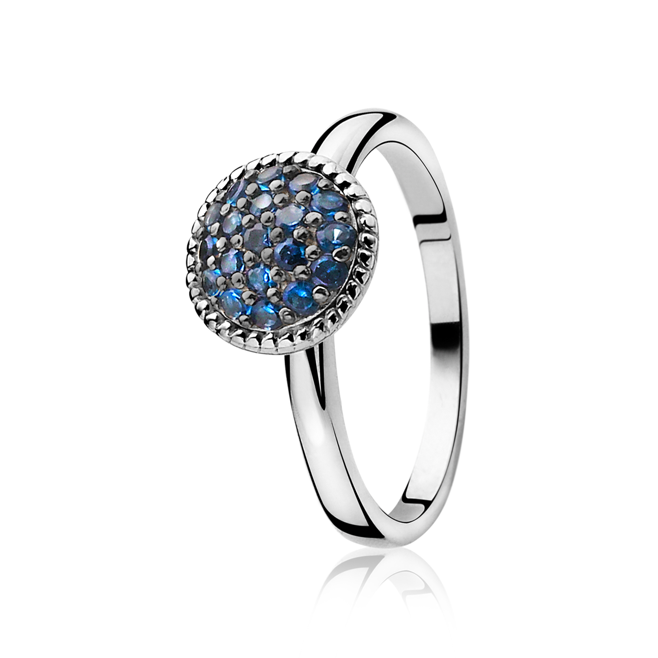 ZINZI Sterling Silver Ring Blue ZIR930B