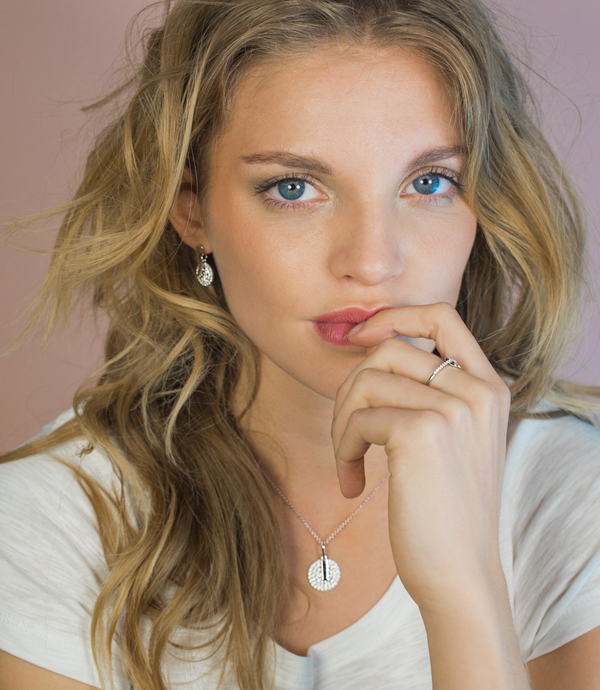 ZINZI Sterling Silver Necklace 45cm With Pendant ZIC1444