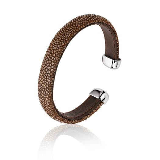 ZINZI Rye Leather Cuff Bracelet Brown one-size ZIA942BR