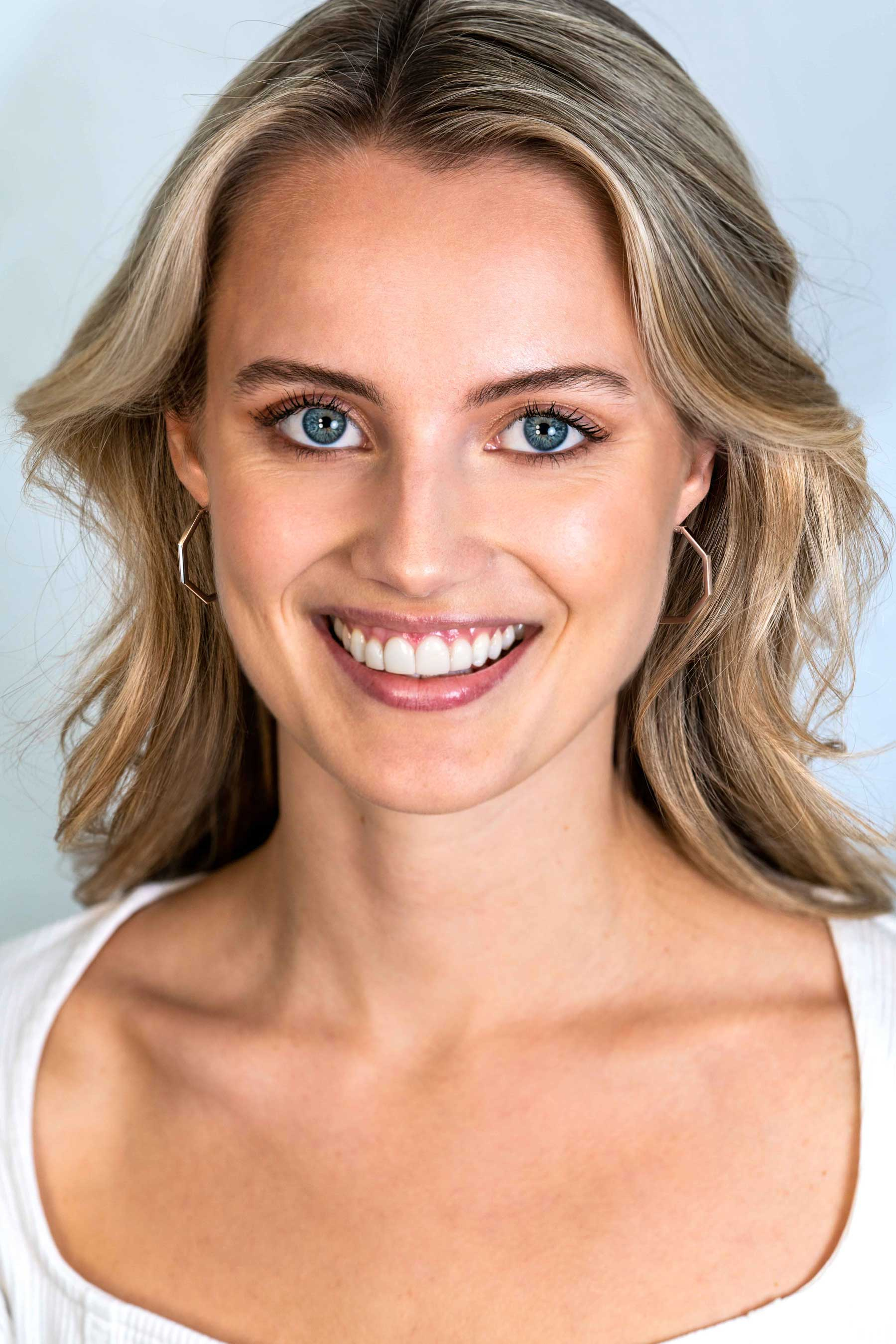 27mm ZINZI Sterling Silver Hoop Earrings in Trendy Hexagon 27x2mm ZIO2323