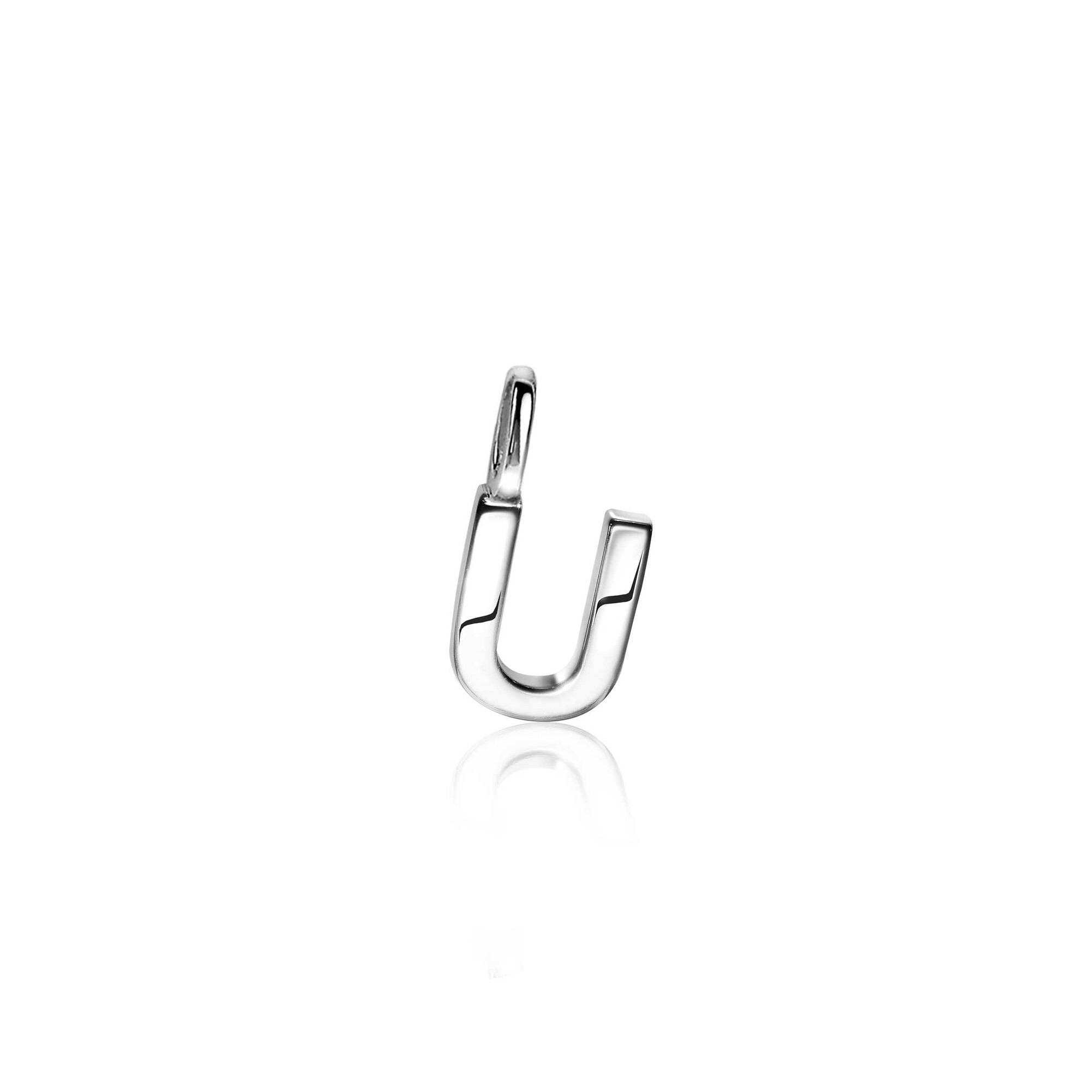 ZINZI Sterling Silver Letter Pendant U ZIH2140U