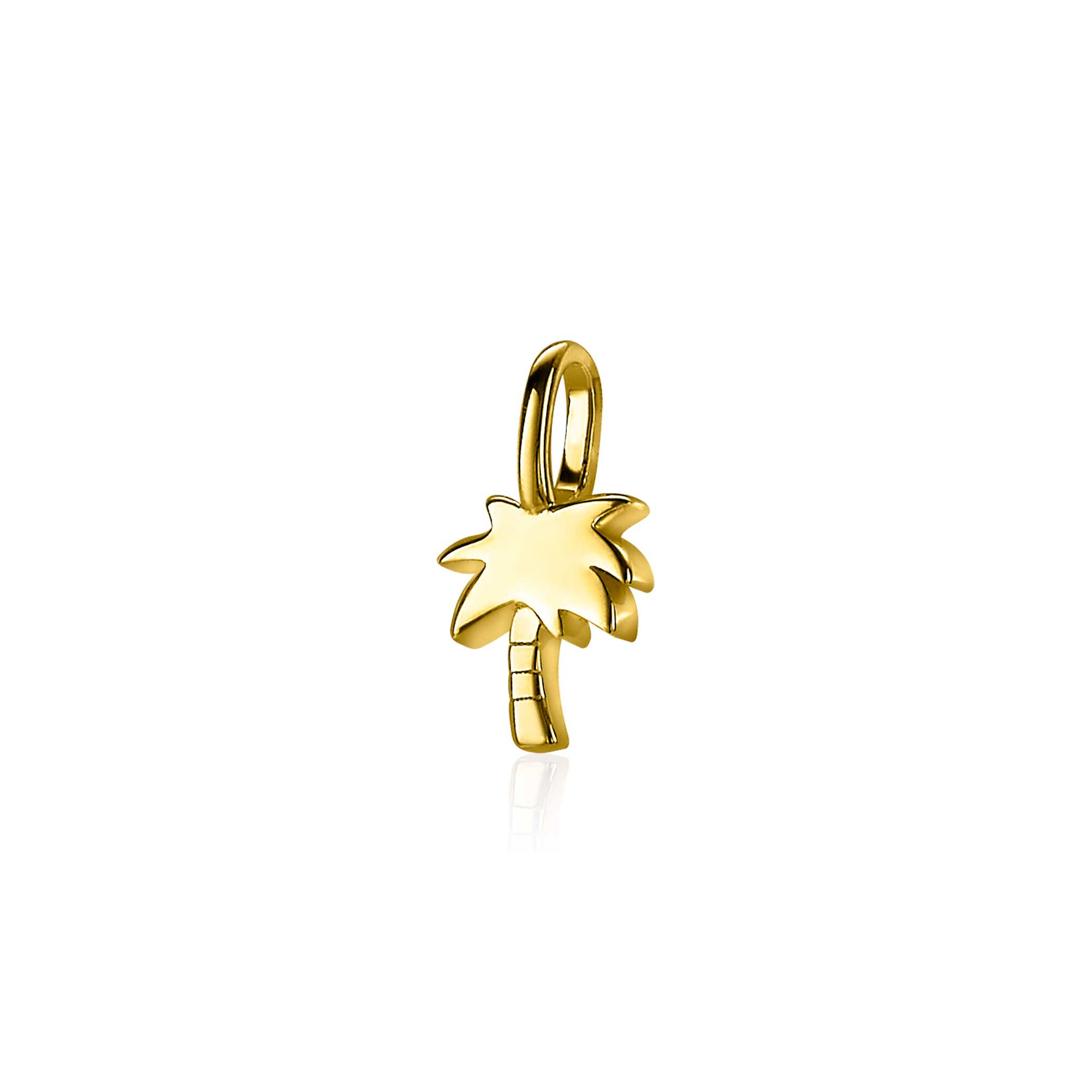 ZINZI Gold Plated Sterling Silver Pendant Palm Tree ZIH2069G