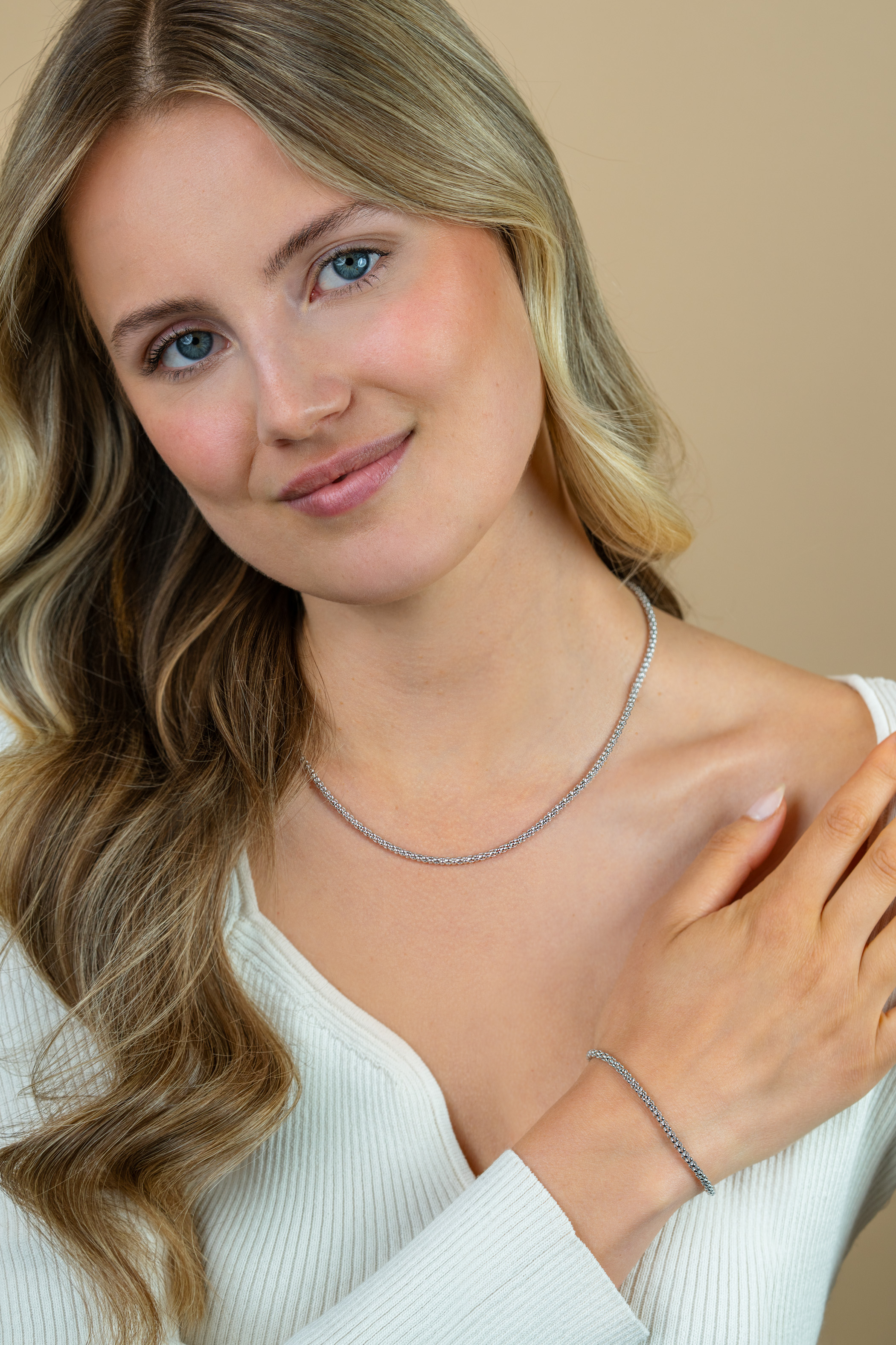 ZINZI Sterling Silver Chain Bracelet 18,5cm ZIA1288