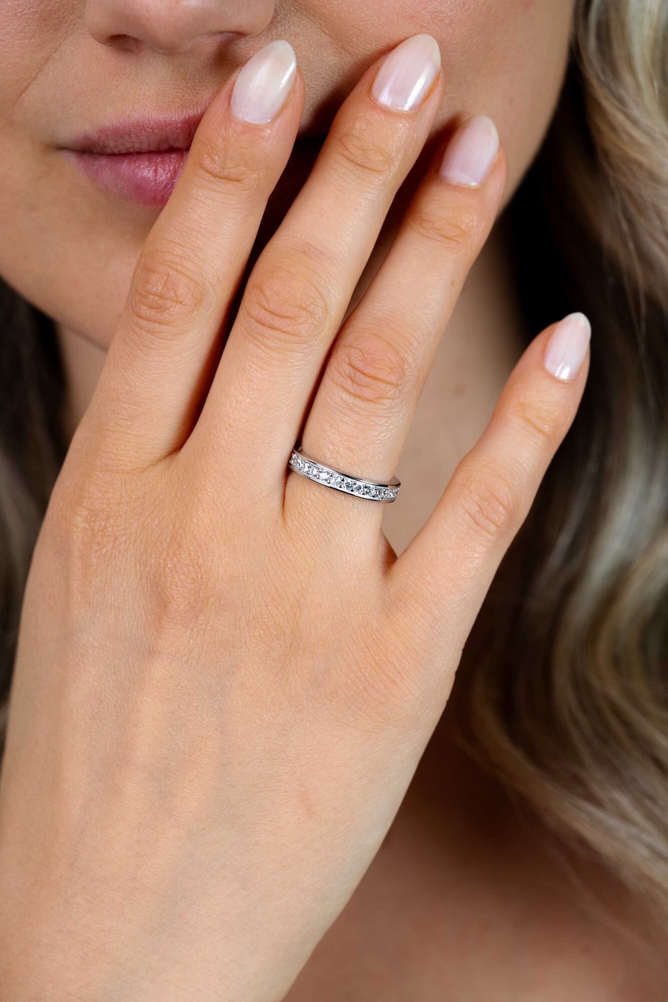 ZINZI Sterling Silver Ring White ZIR2050