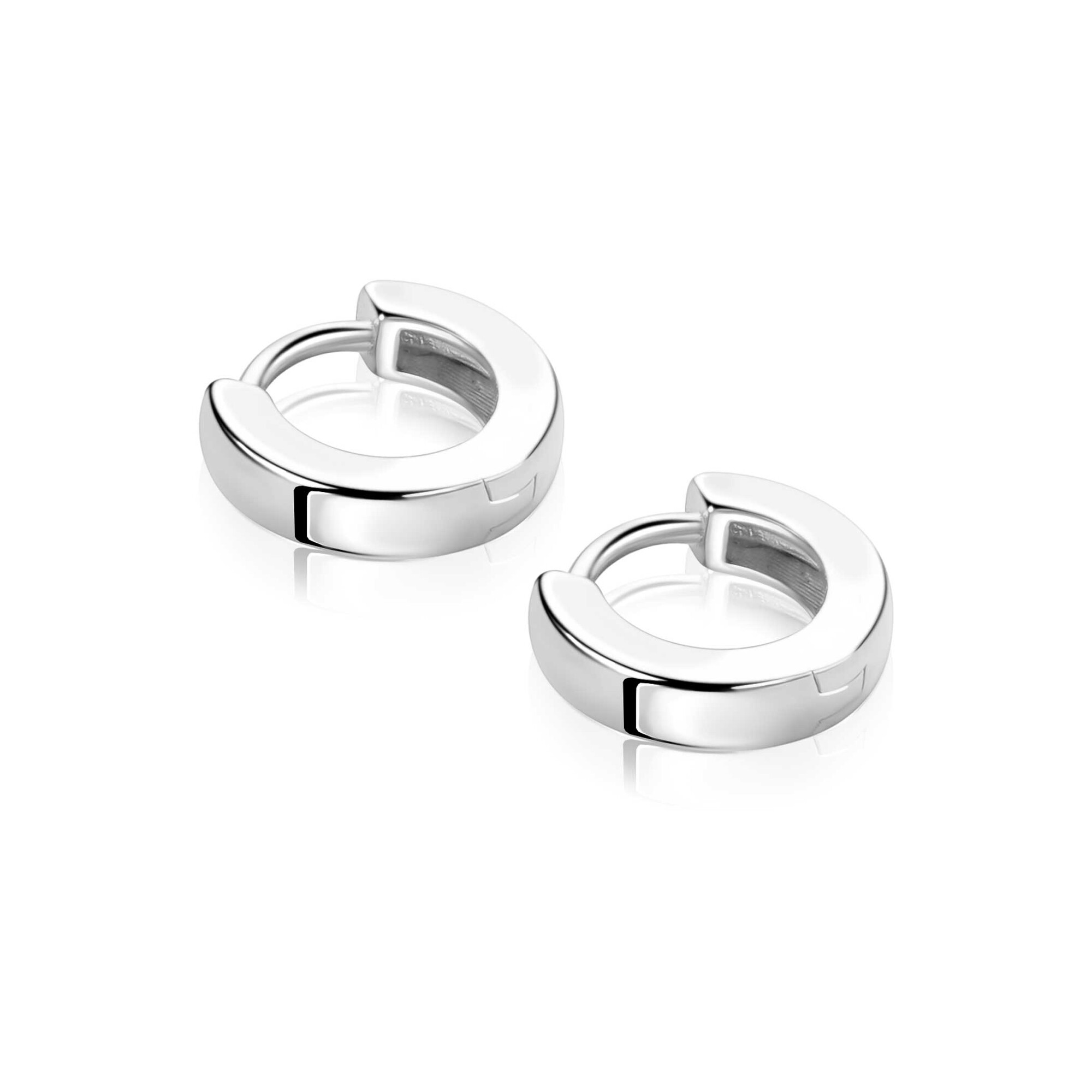 ZINZI zlv. oorringen u-profiel 11.5x3mm