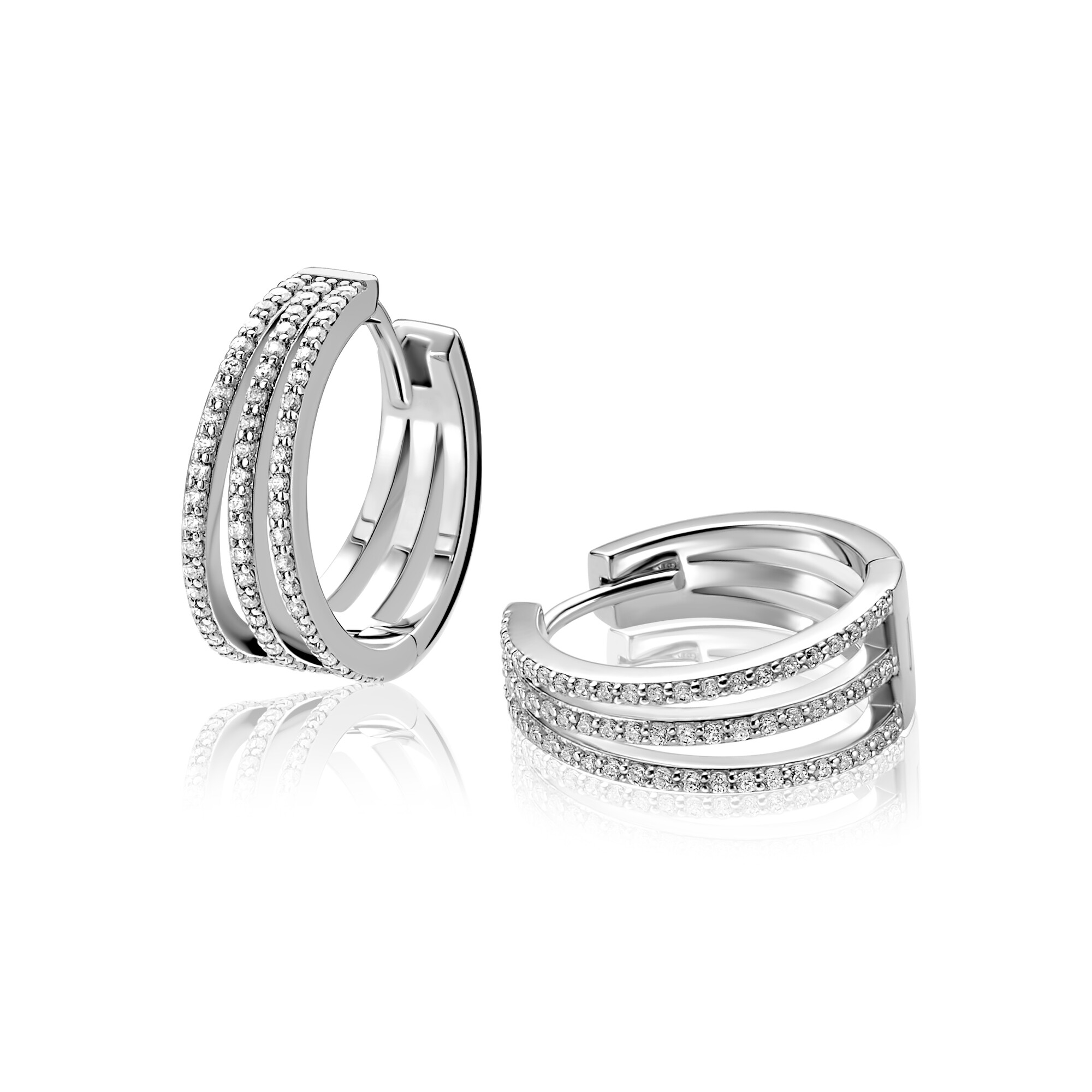 ZINZI zlv. klapcreolen multilook 3 banen zirc. 18mm