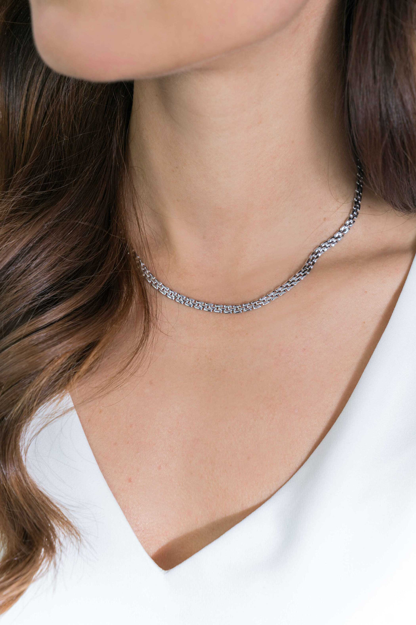 ZINZI Sterling Silver Necklace Rolex-style Chain width 4,5mm 43cm ZIC2148
