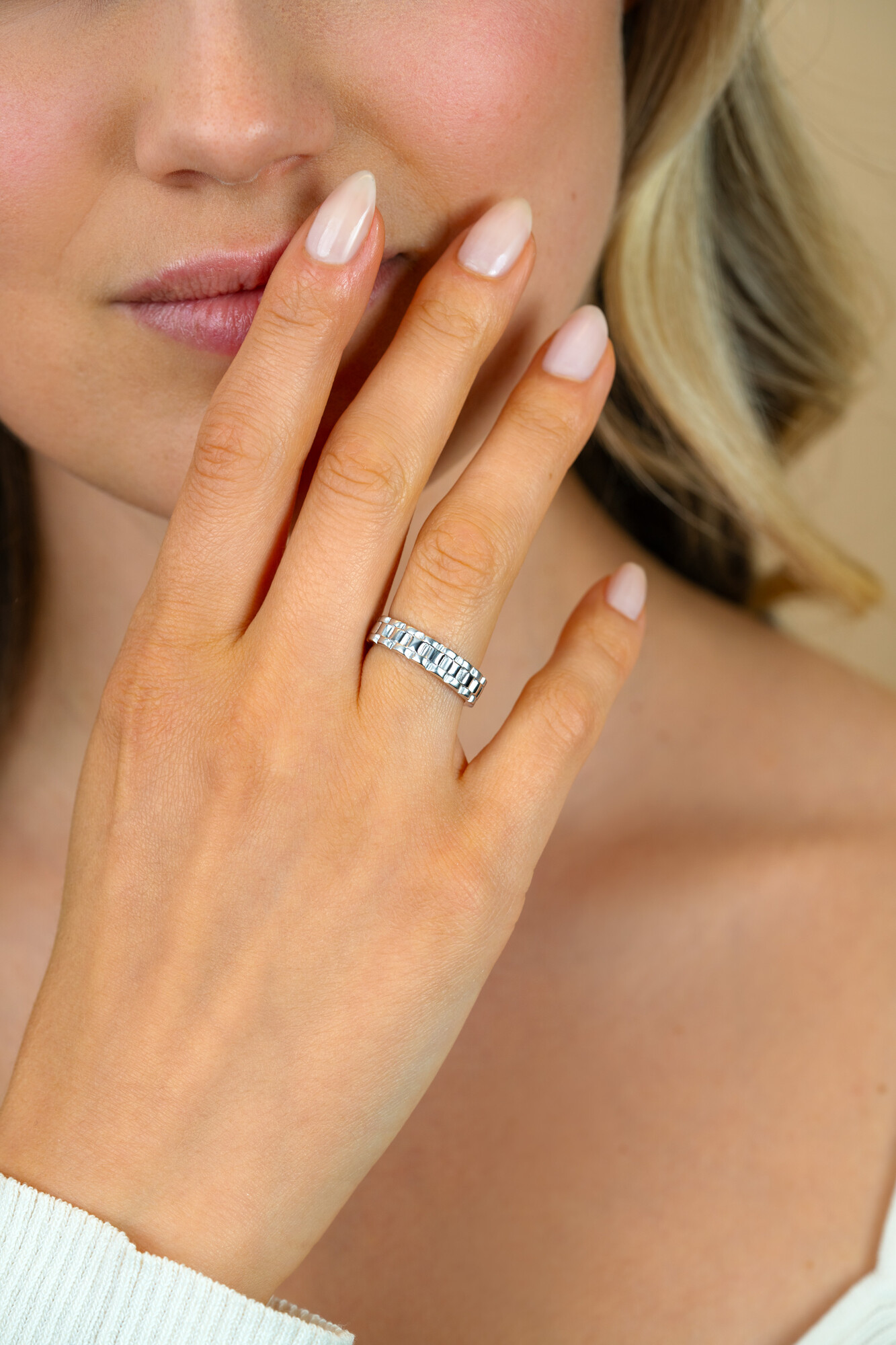 ZINZI zlv. ring rolex-style poly/satine mt.62