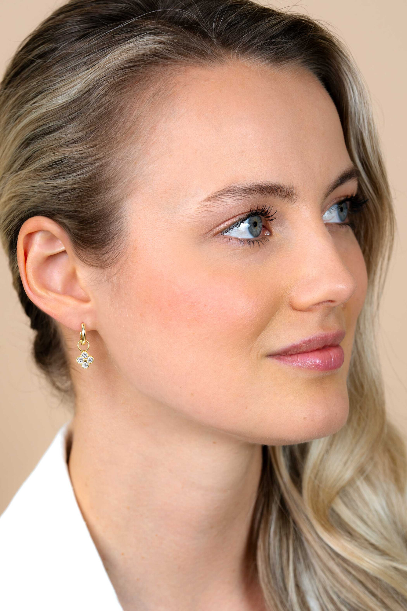 12mm ZINZI Gold Plated Sterling Silver Hoop Earrings width 2mm ZIO194G