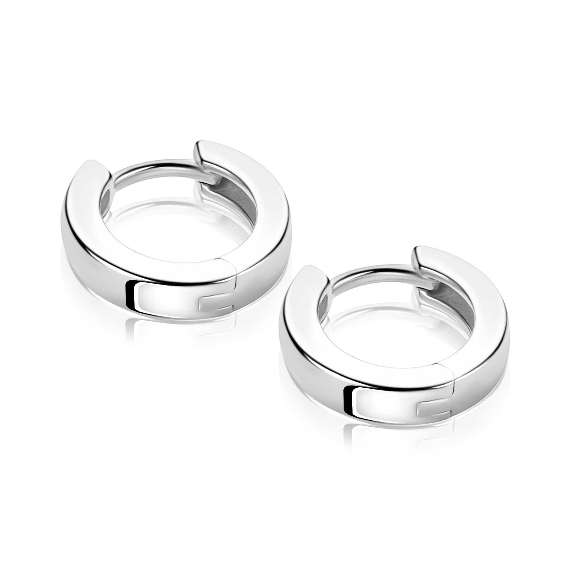 ZINZI zlv. oorringen u-profiel 13.5x3mm