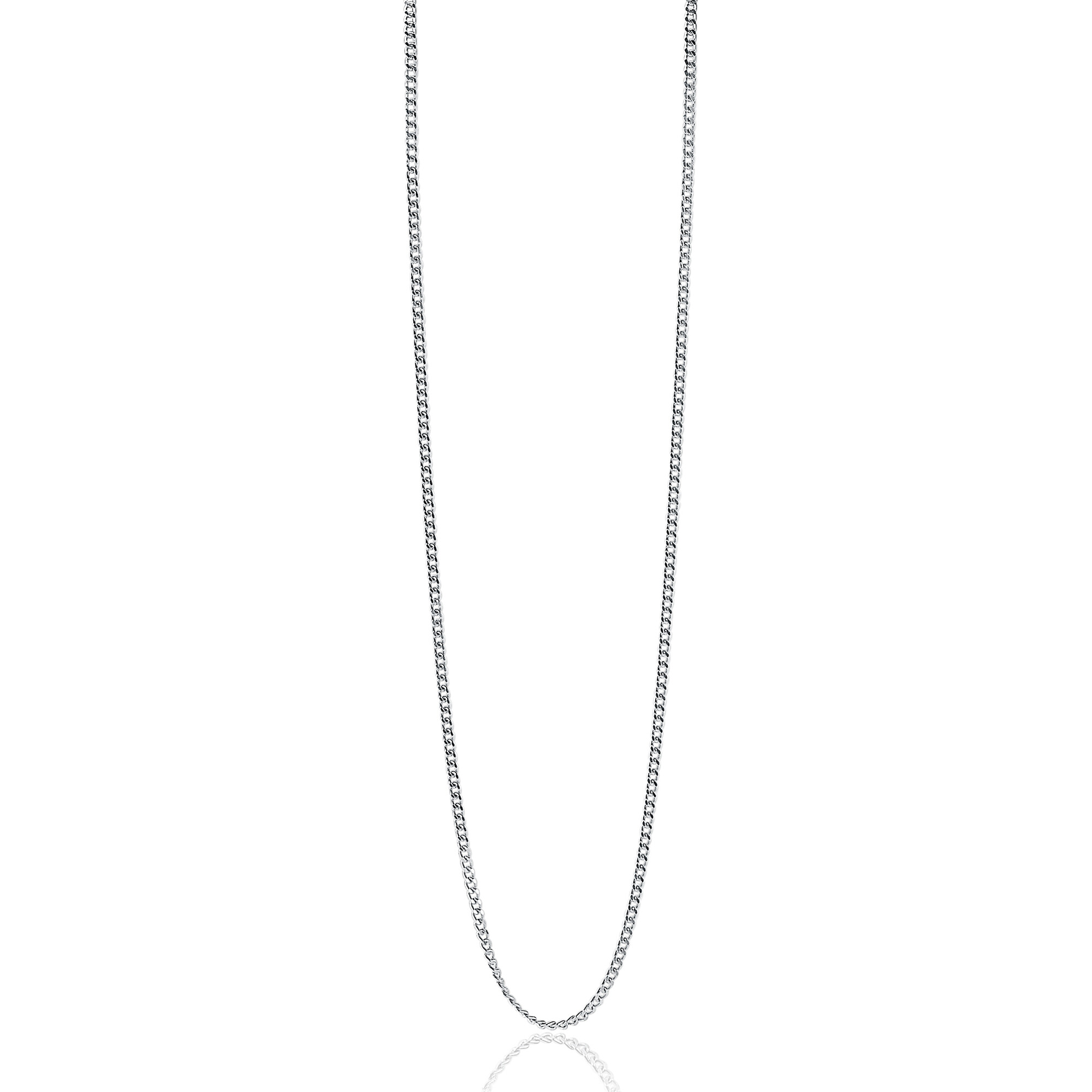 90cm ZINZI Sterling Silver Curb Chain Necklace ZILC-G90