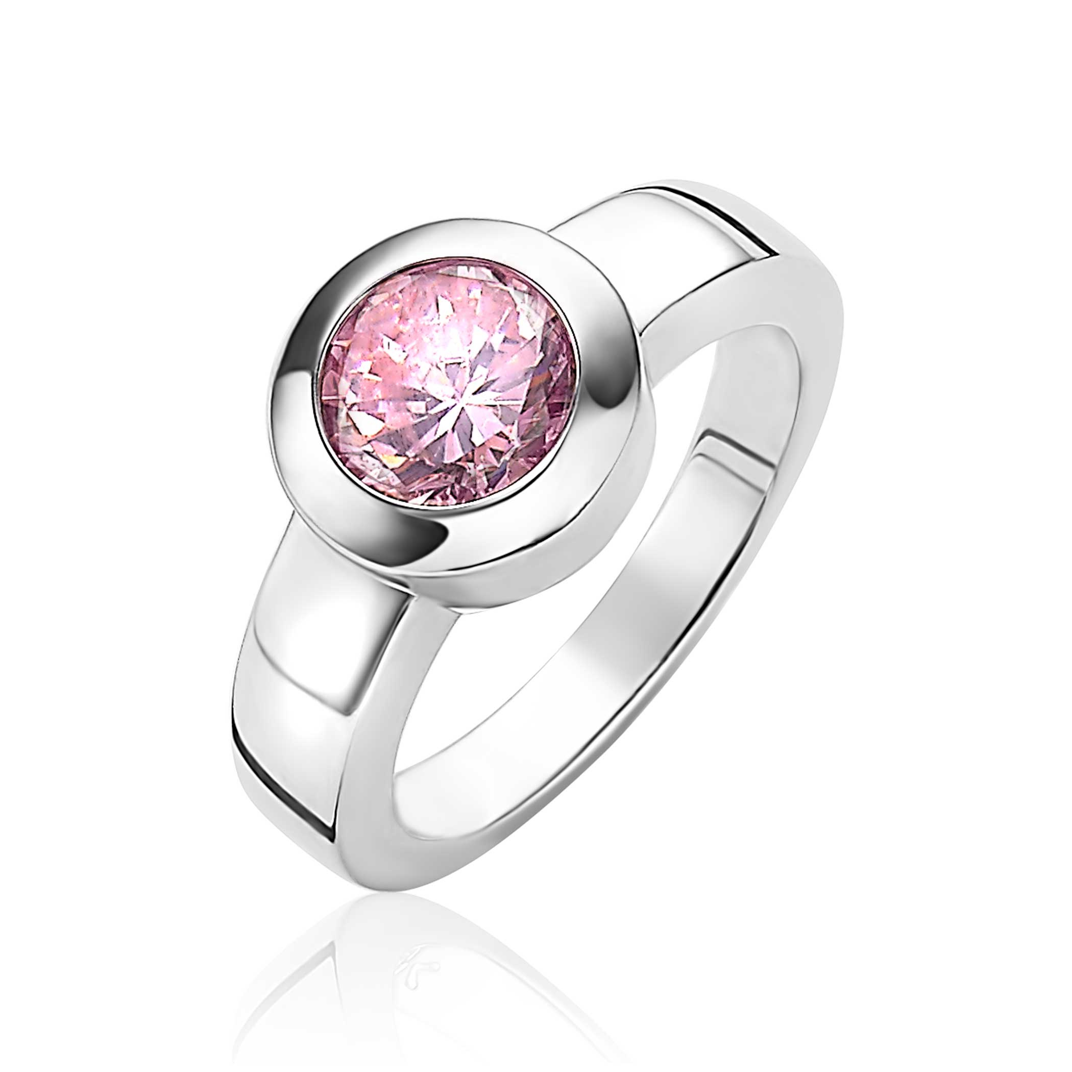 ZINZI Sterling Silver Exchangeable Ring Round ZIR1