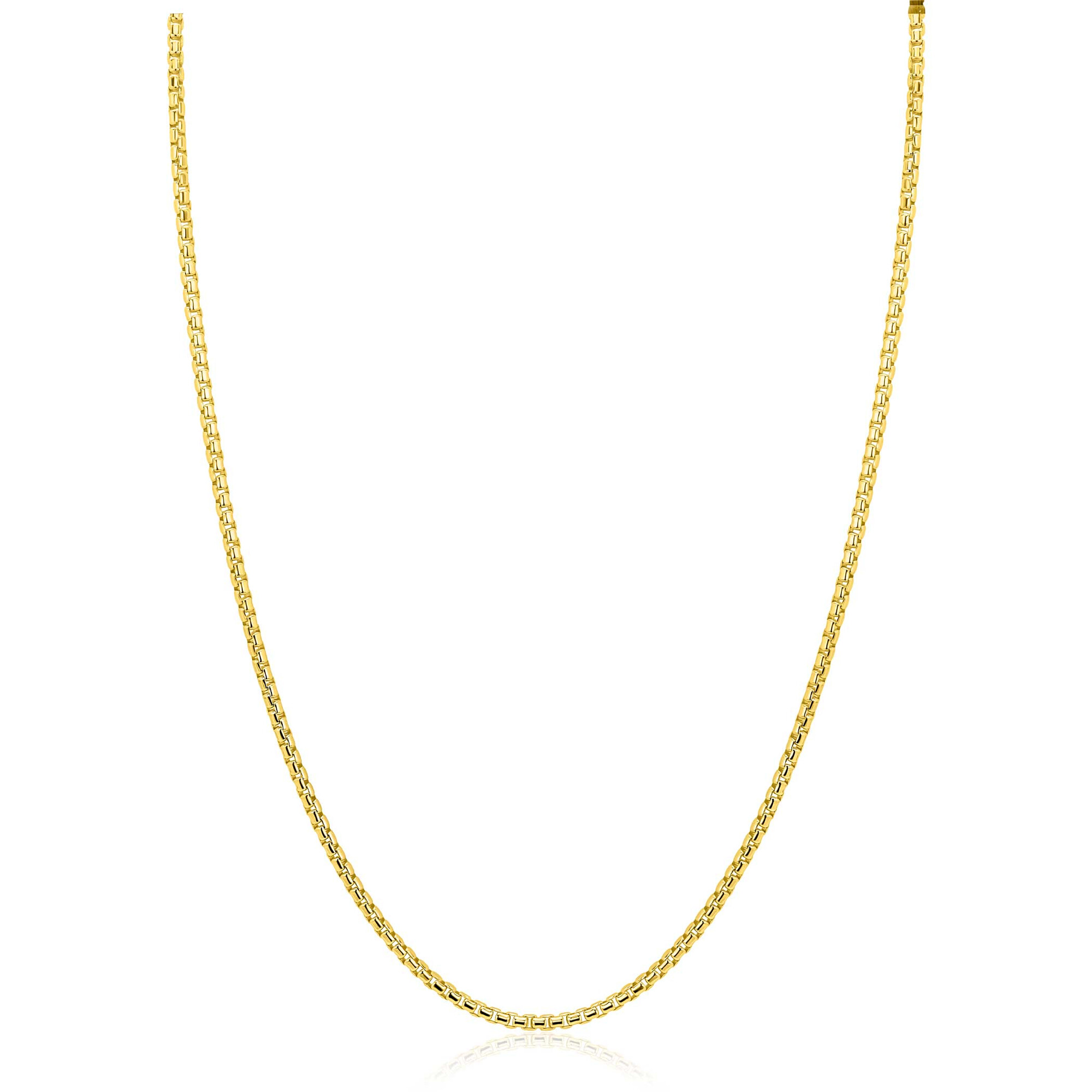 ZINZI zlv. collier gg.verg.massieve rond venetiaans