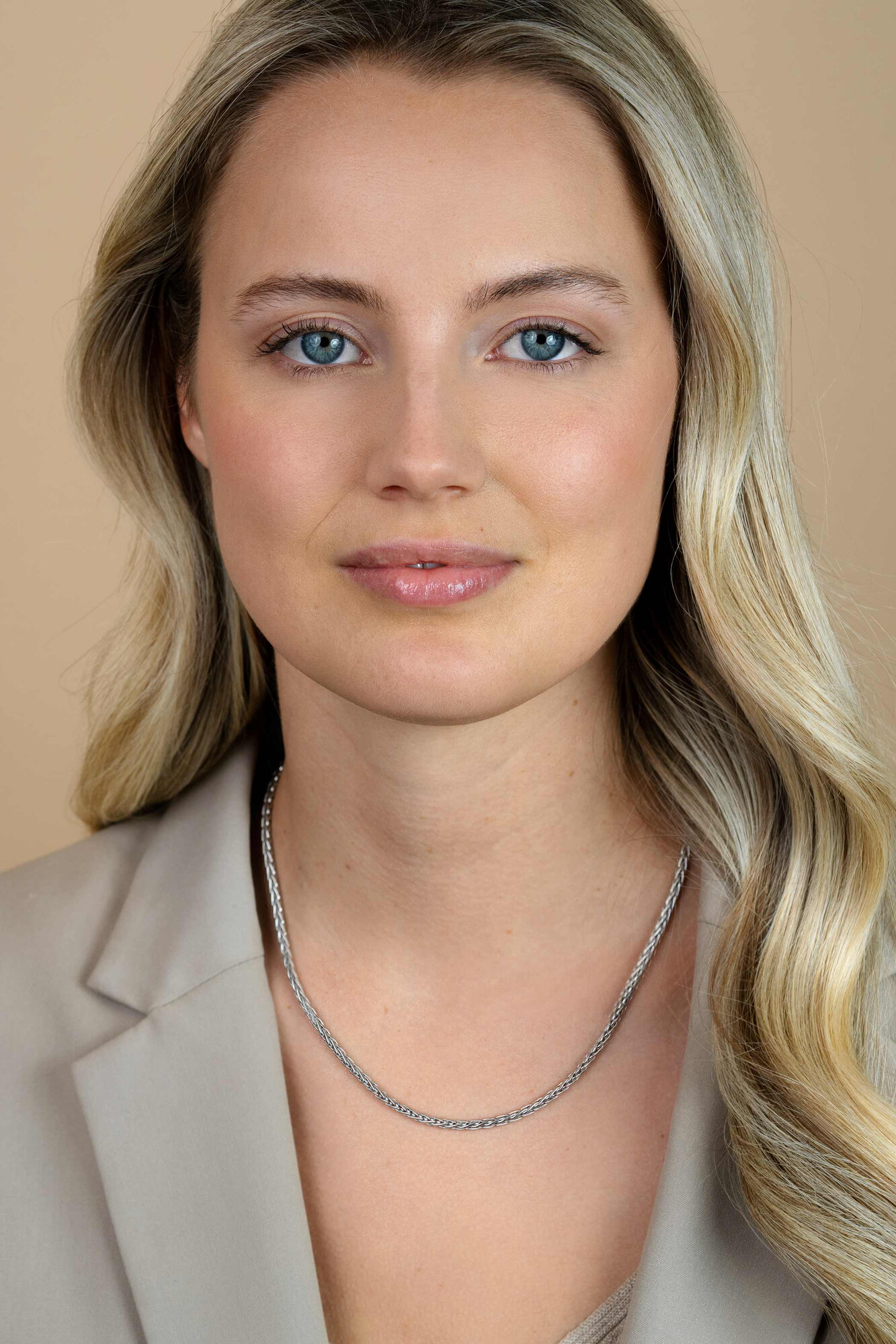 ZINZI Sterling Silver Wheat Chain Necklace width 3mm 45cm ZIC1912