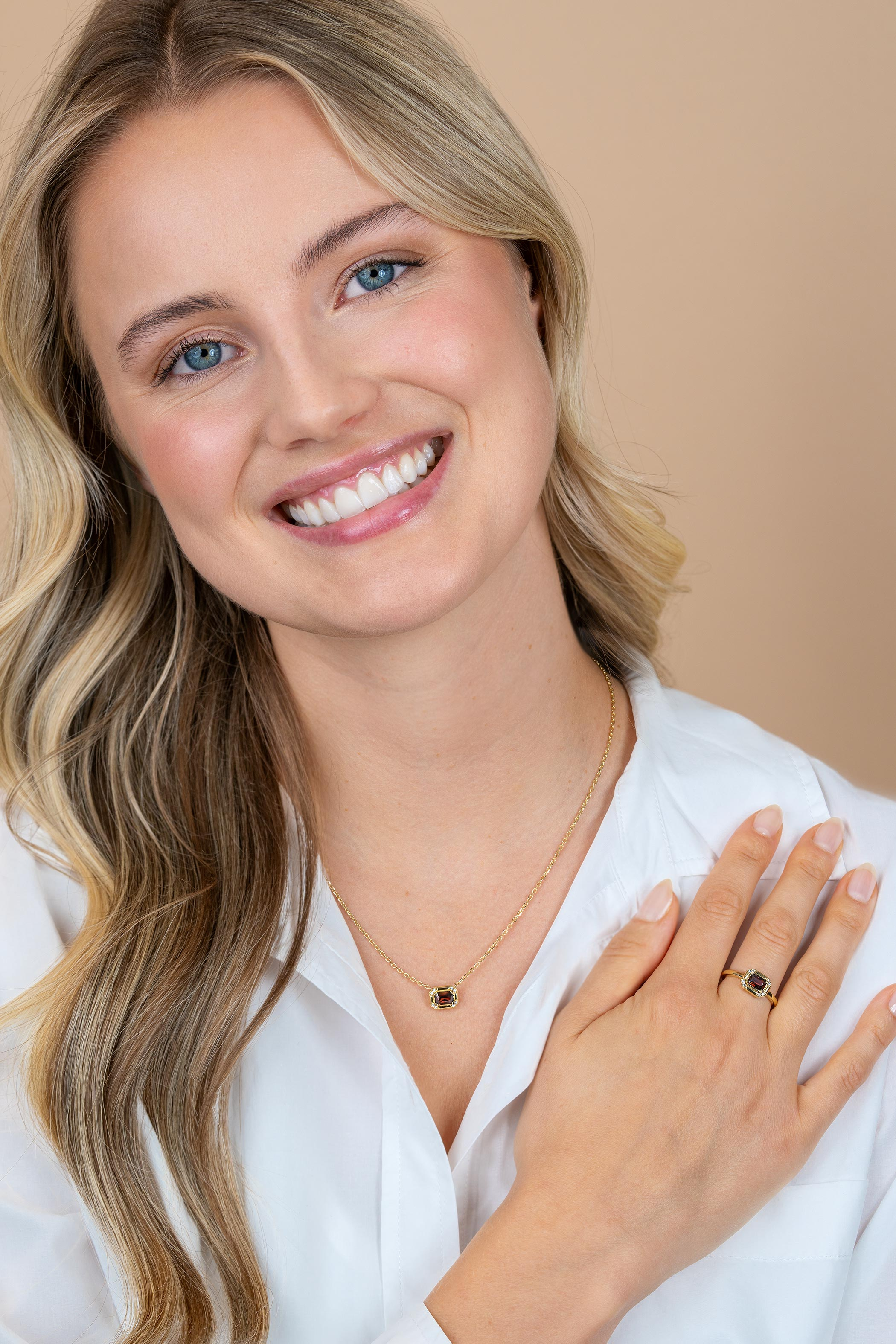 ZINZI zlv. ring gg.verg.rechthoek bruin en zirc.mt.62