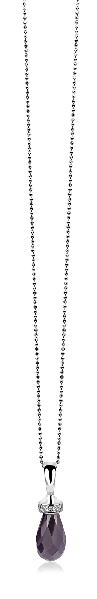 ZINZI Sterling Silver Pendant Purple ZIH1002P