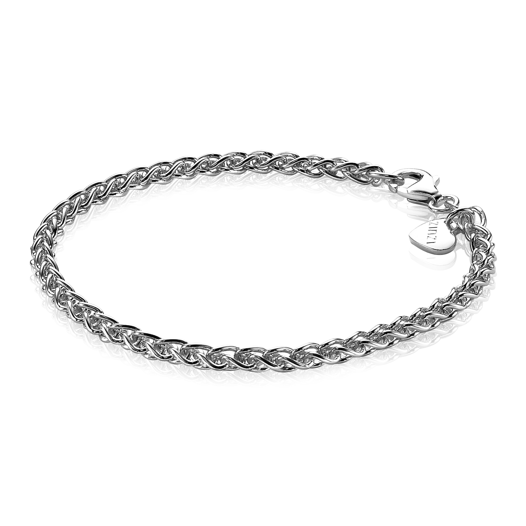 ZINZI Sterling Silver Wheat Chain Bracelet 3,5mm ZIA1260