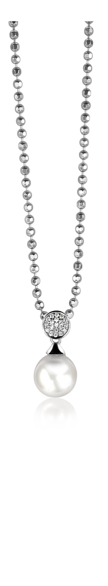 ZINZI Sterling Silver Pearl Pendant White ZIH1151