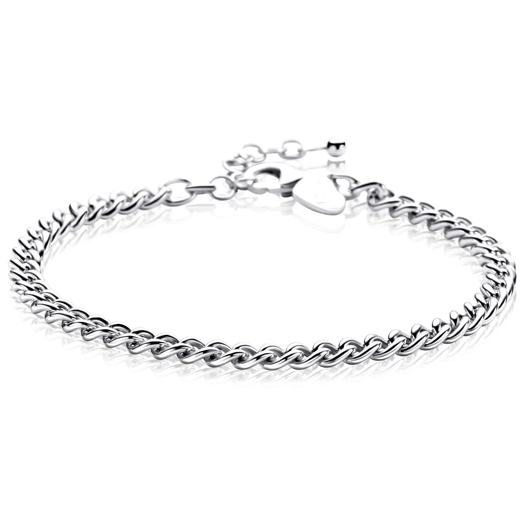 ZINZI zlv. armband gourmet massief 4.3mm
